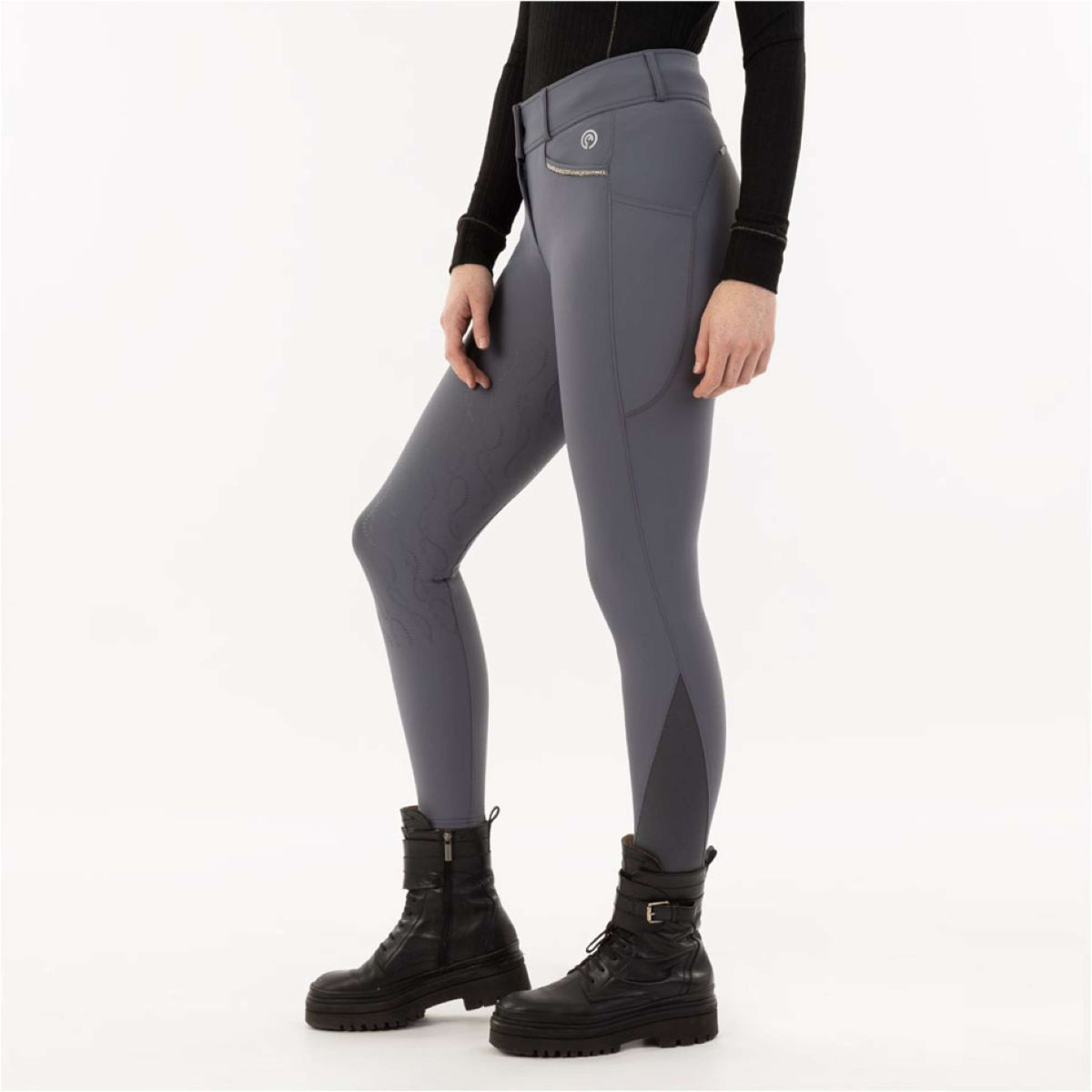 ANKY Pantalon d'Équitation Galtic XR232102 Silicone Fond de Peau Turbulence