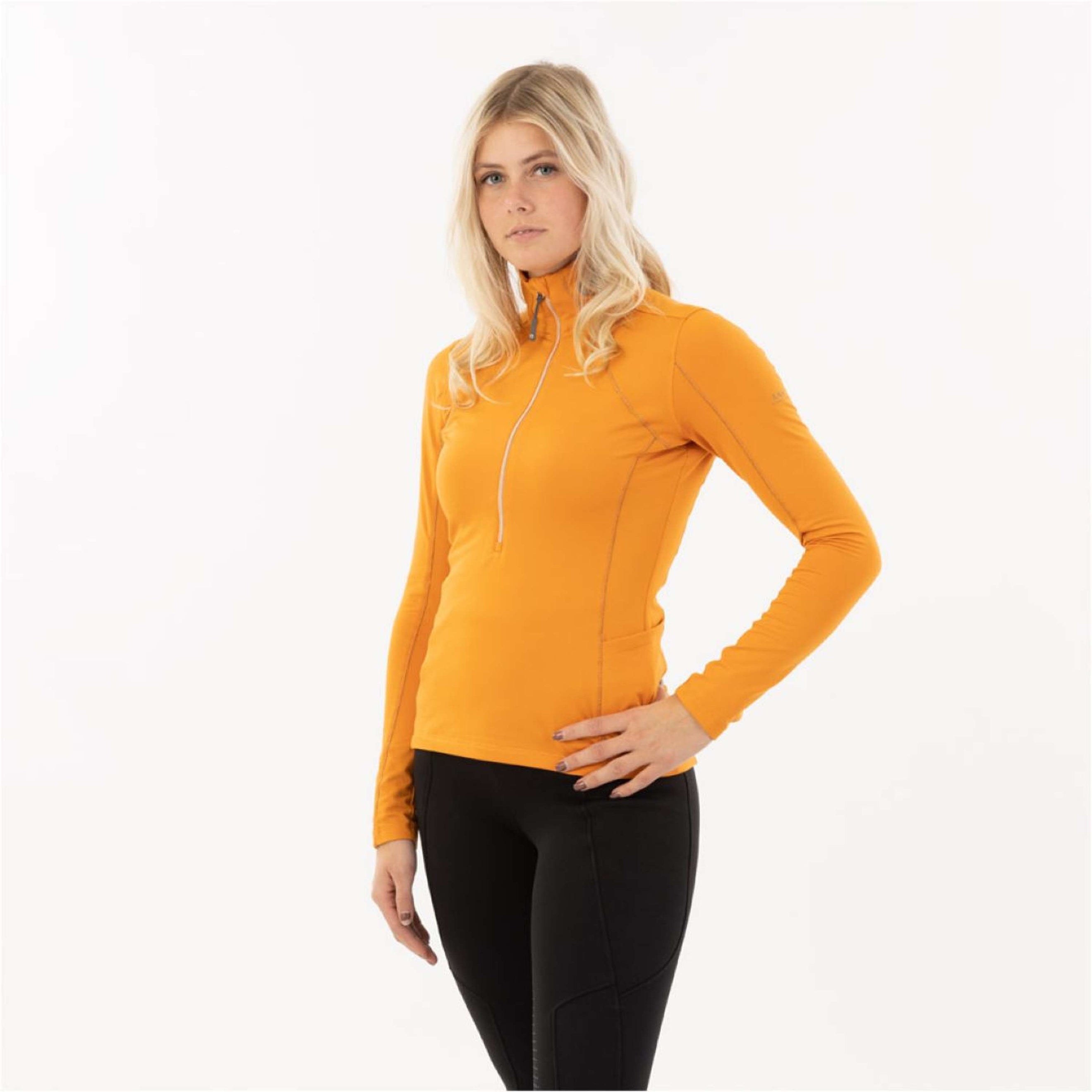 ANKY Pullover ATC232303 avec Fermeture Éclair Golden Ochre