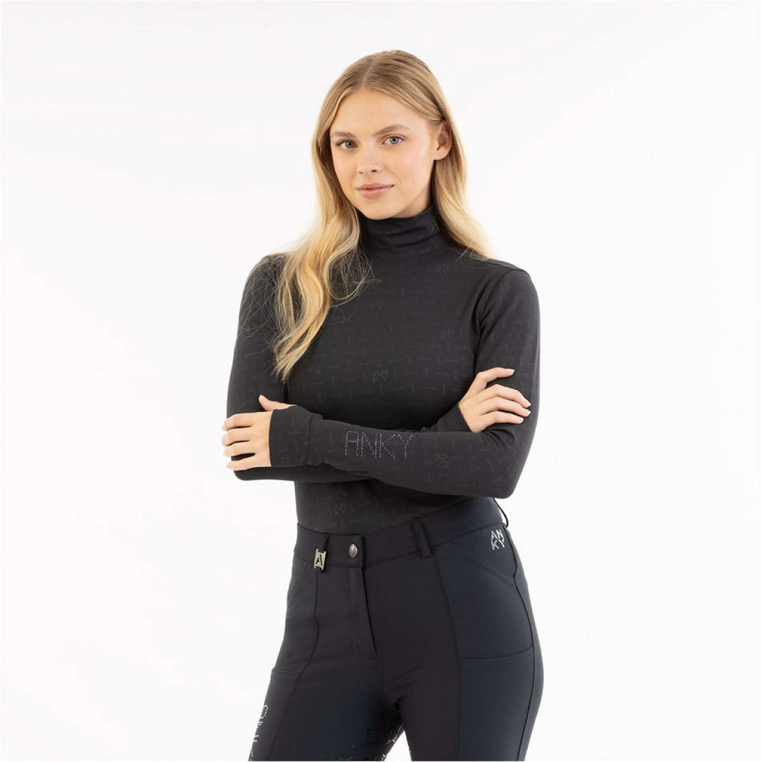 ANKY Chemise AW25 Mockneck Noir