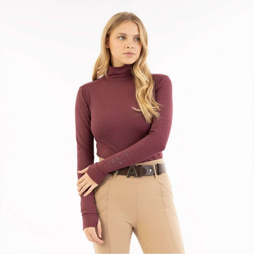 ANKY Chemise AW25 Mockneck Windsor Wine ANKY Chemise AW25 Mockneck Windsor Wine