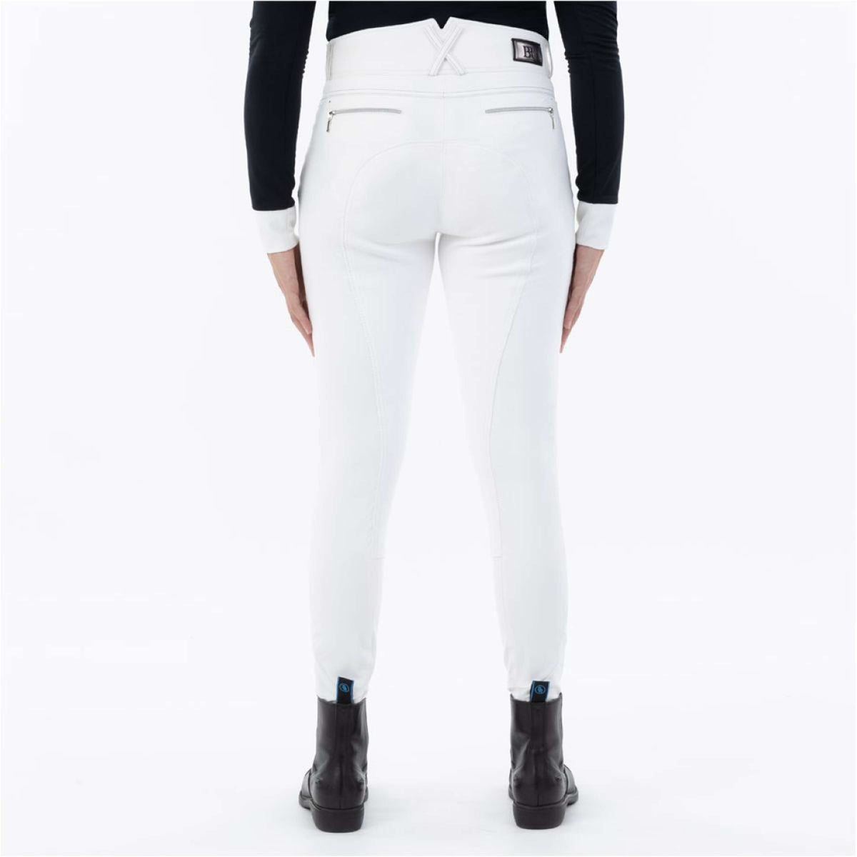 BR Pantalon d'Équitation Desiree Microfibre Fond de peau Snow White