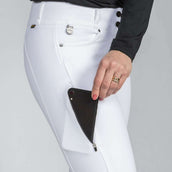 Back on Track Pantalon d'Équitation Julia Full Grip Blanc