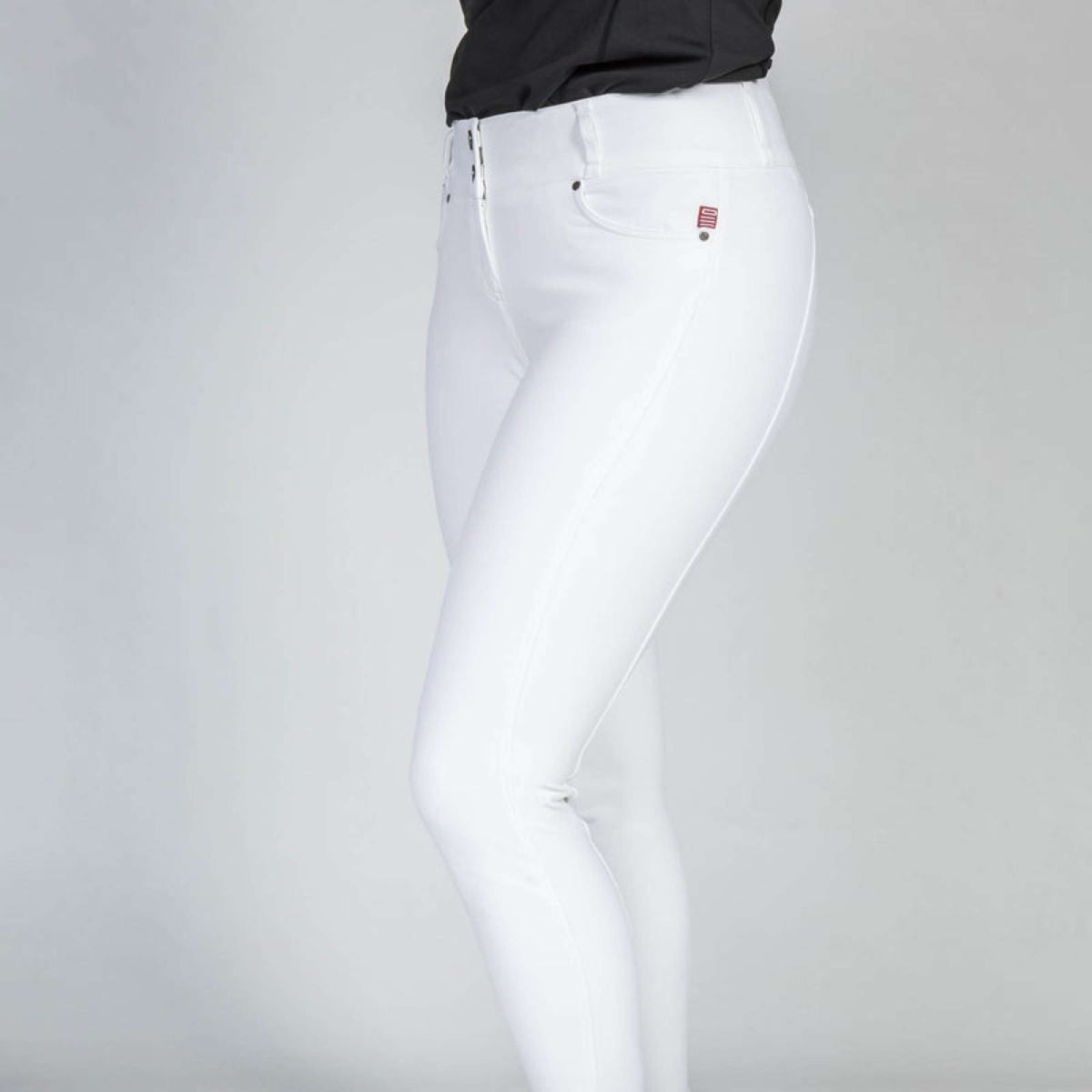 Back on Track Pantalon d'Équitation Julia Full Grip Blanc