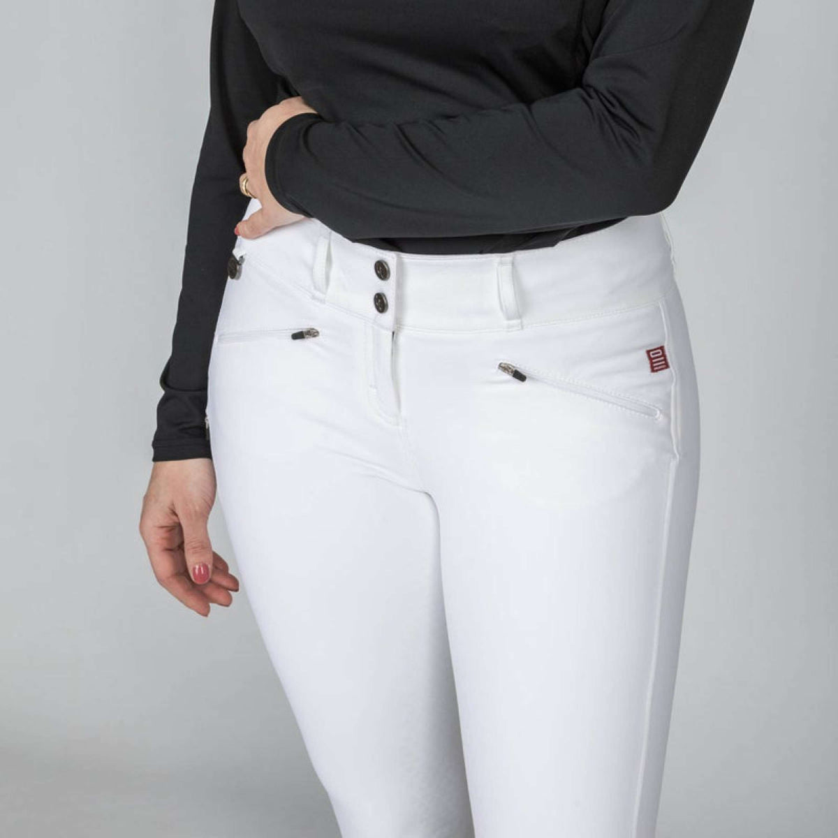 Back on Track Pantalon d'Équitation Katie Full Grip Blanc