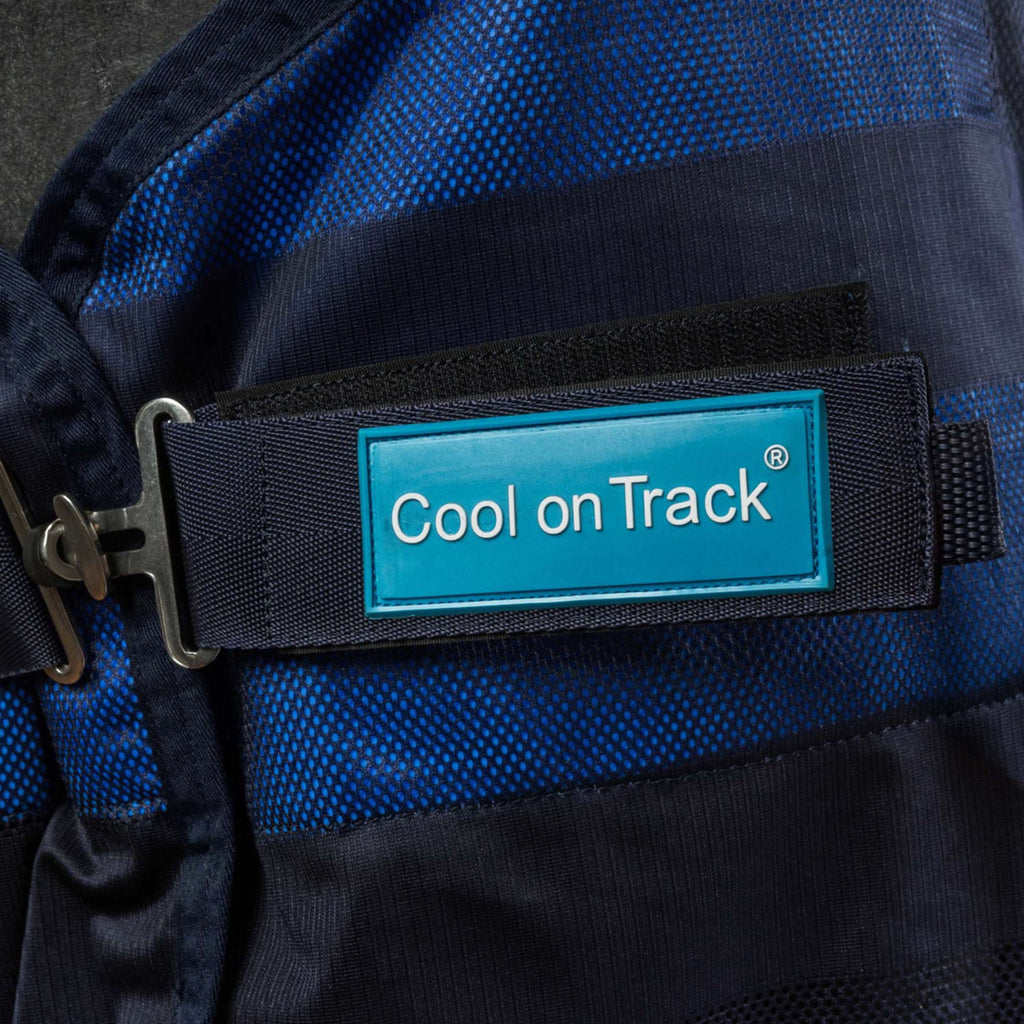 Cool on Track Couverture à Mailles Bleu