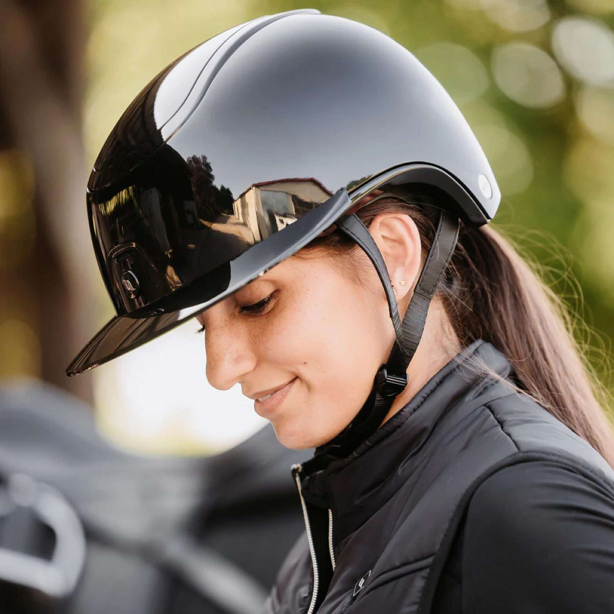 Back on Track Bombe Strixx Visière Brillant Noir