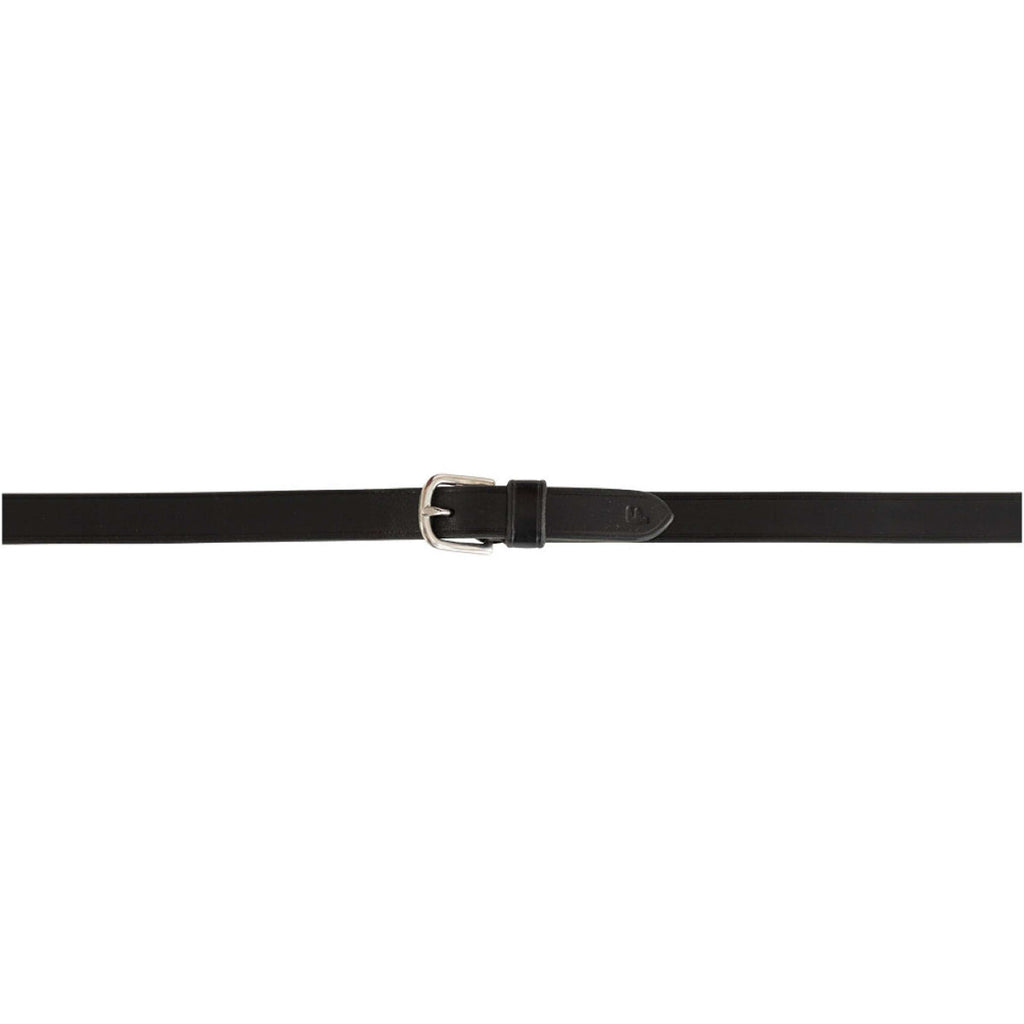 BR Rênes Cuir avec Arrêts Noir/Argent