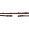 BR Rênes Cuir avec Arrêts Oak/Silver