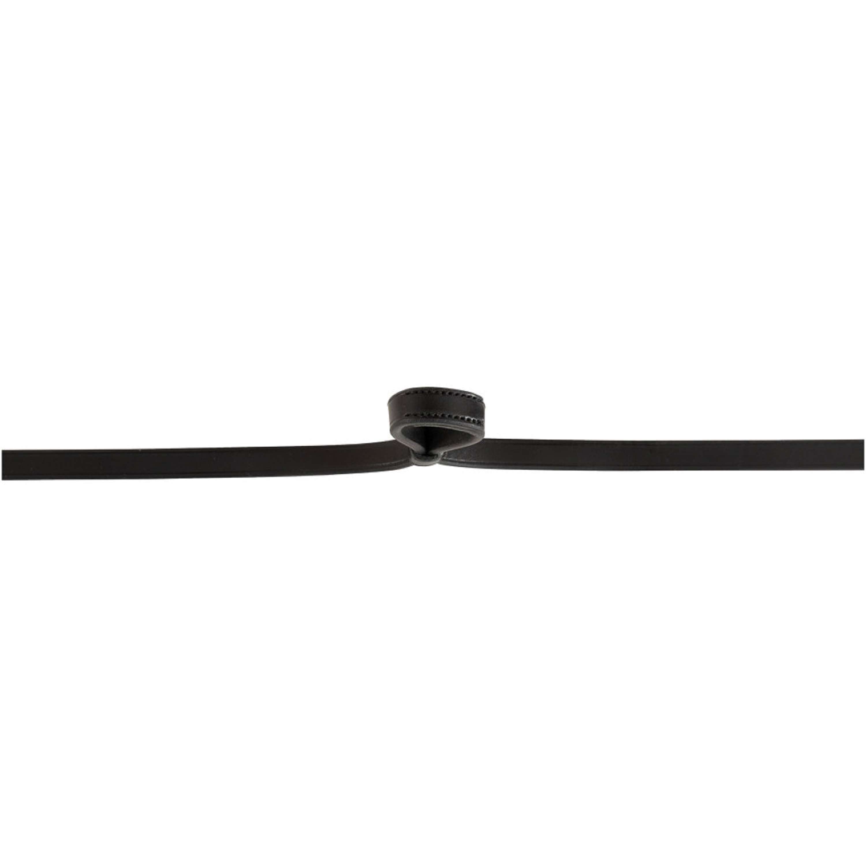BR Rênes de Filet Cuir Fermé 13mm Blind Noir/Argent