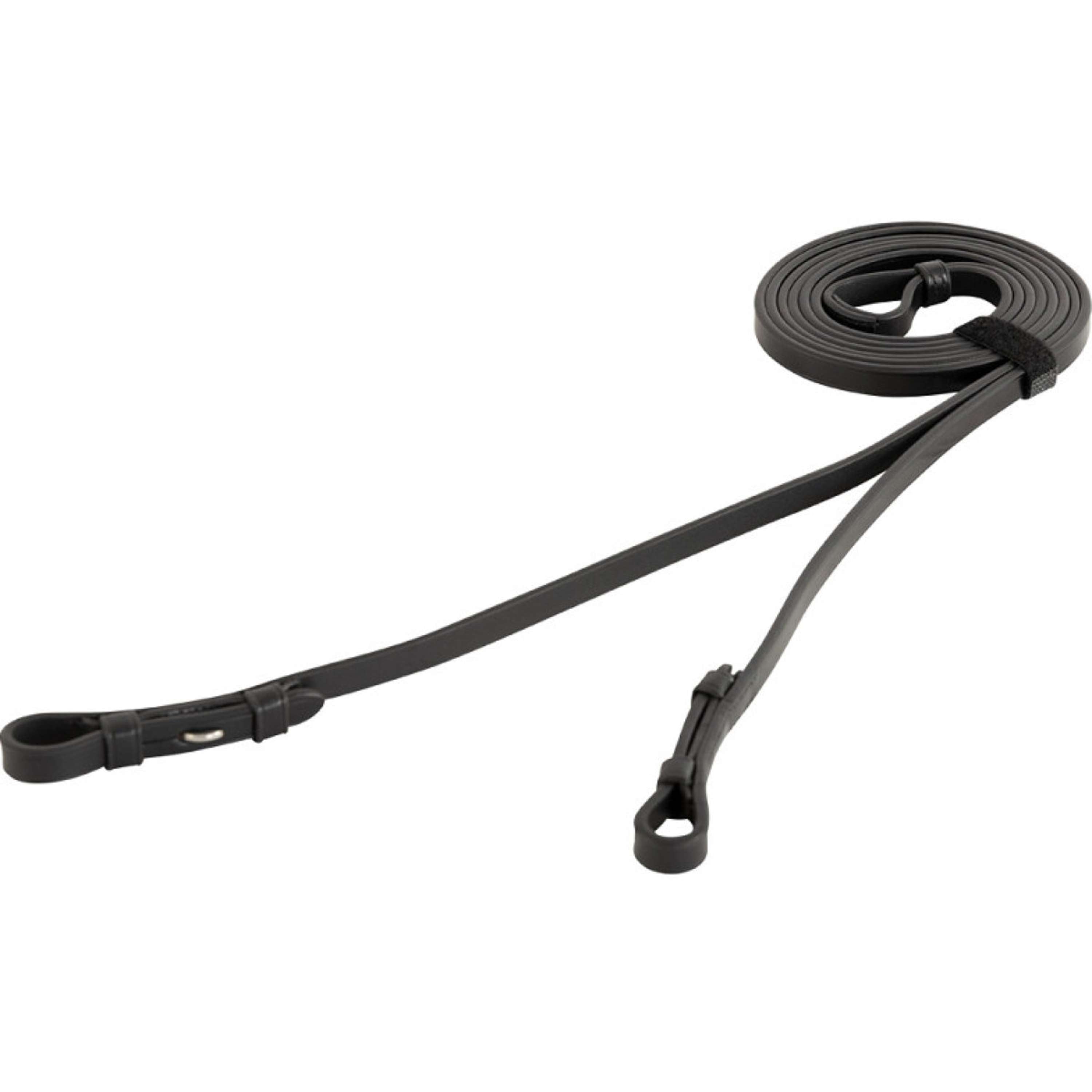 BR Rênes de Filet Cuir Fermé 13mm Blind Noir/Argent