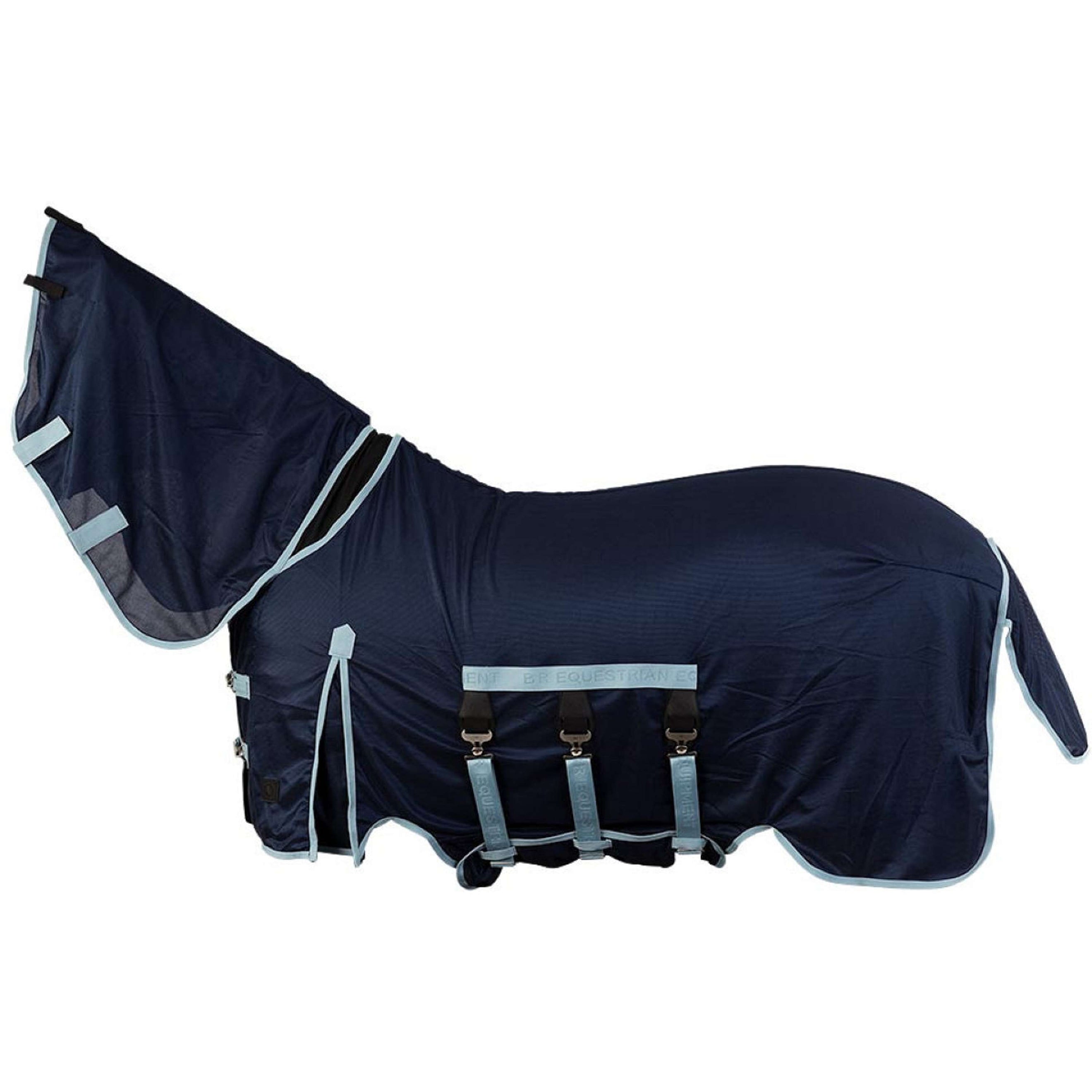 BR Couverture Anti-Mouches SS26 avec Cou Fixe Pageant Blue BR Couverture Anti-Mouches SS26 avec Cou Fixe Pageant Blue
