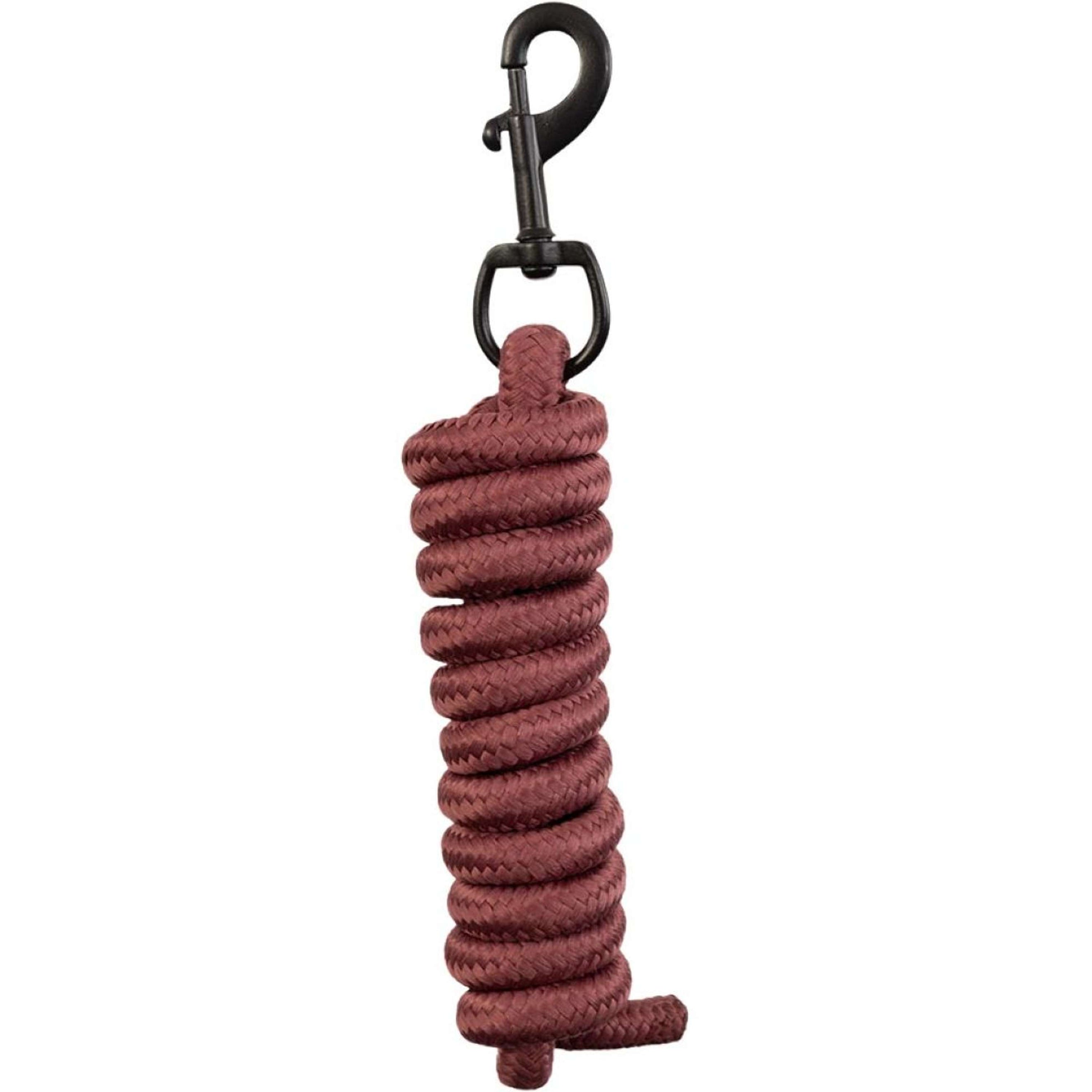 BR Corde pour Licol Mousqueton Noir Mat Maroon Red BR Corde pour Licol Mousqueton Noir Mat Maroon Red