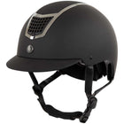 BR Bombe d’Équitation Lambda Glitter Noir/Métal