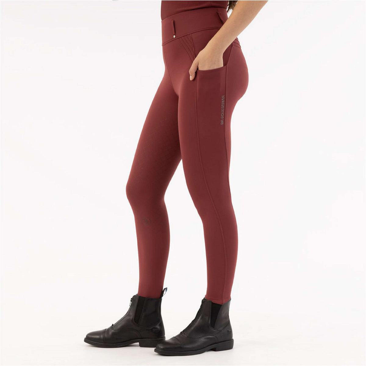 BR Legging d'Équitation Krista Full Grip New Maroon