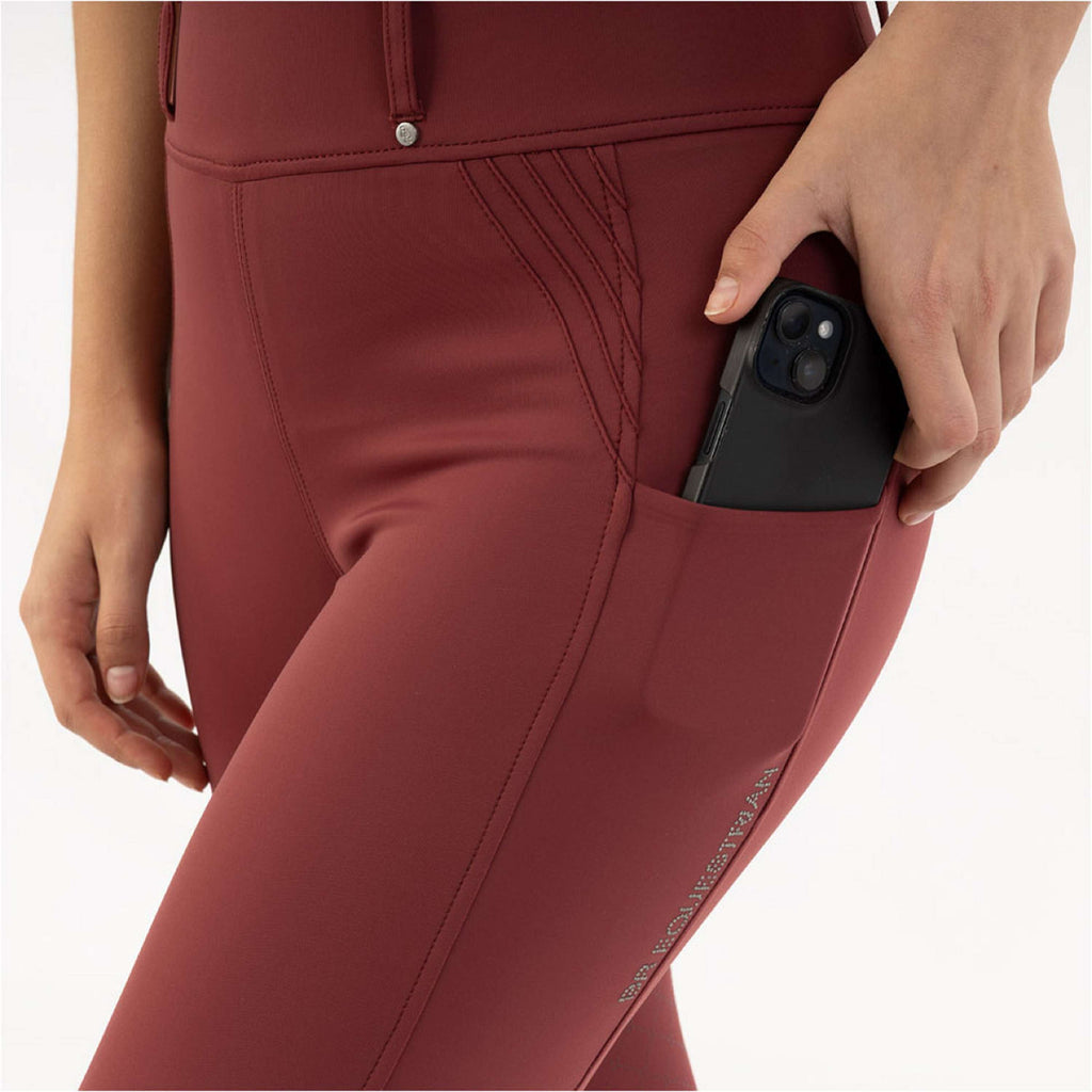 BR Legging d'Équitation Krista Full Grip New Maroon