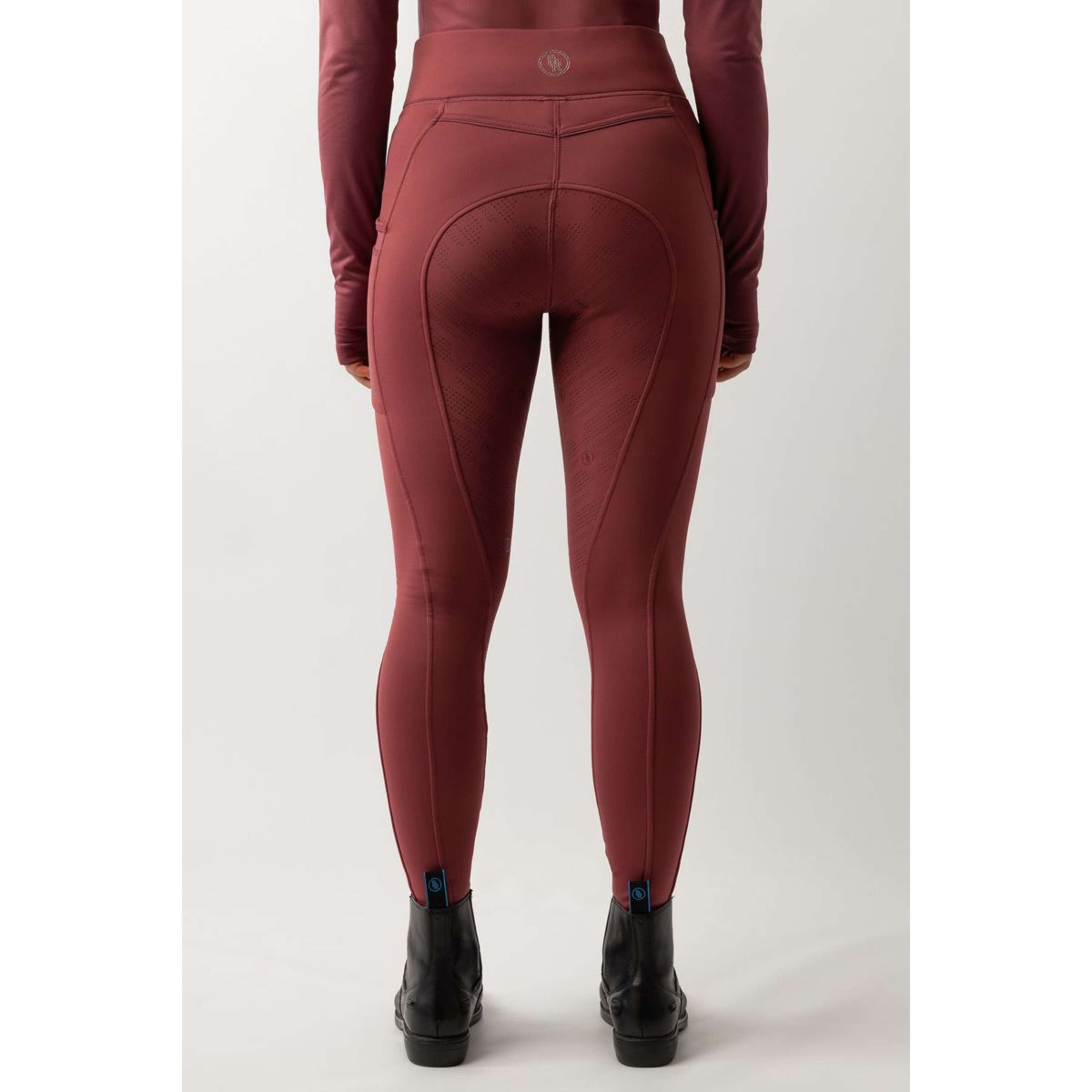 BR Legging d'Équitation Lelie Full Grip Dames Maroon Red BR Legging d'Équitation Lelie Full Grip Dames Maroon Red