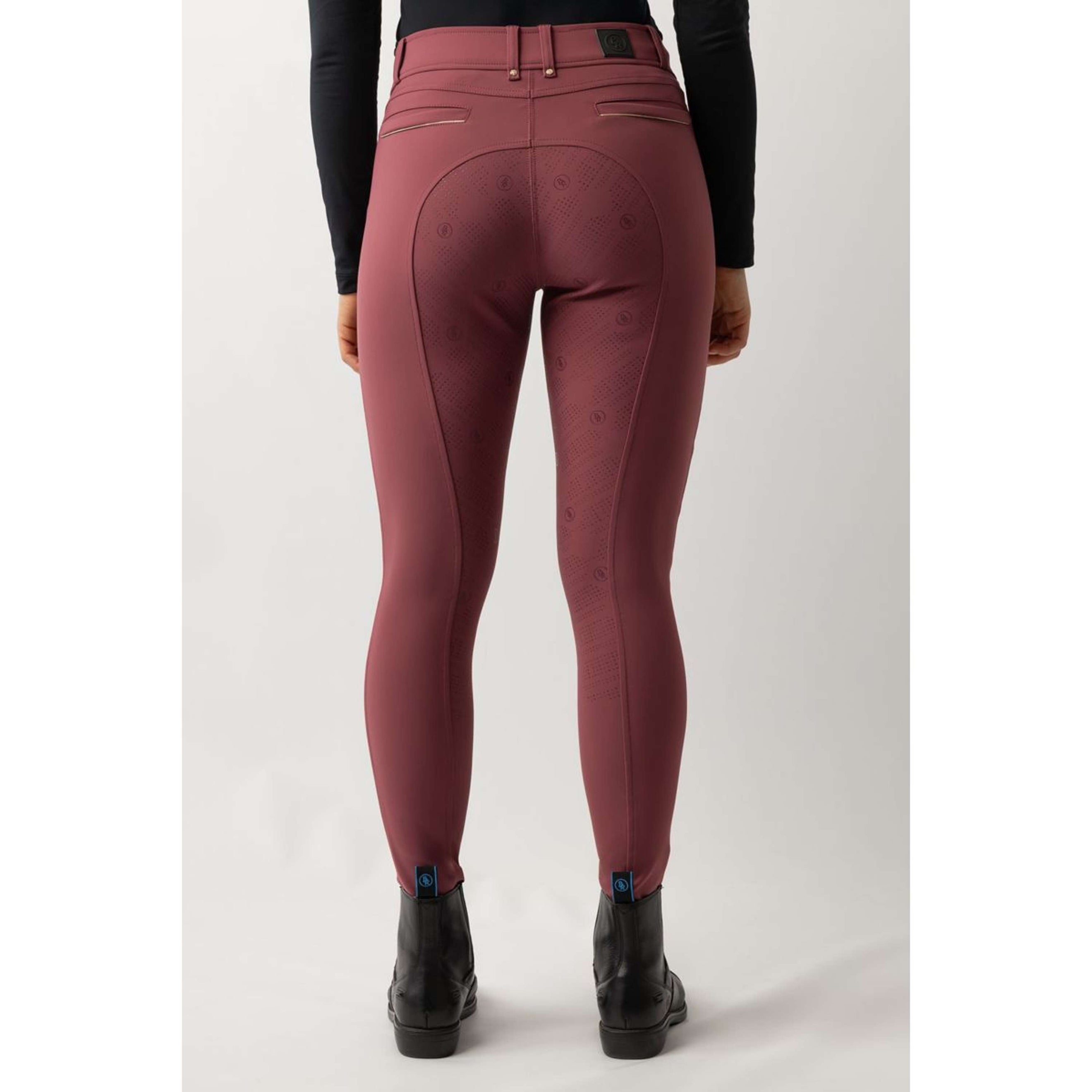 BR Legging d'Équitation Lendsey Full Grip Dames Maroon Red