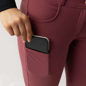 BR Legging d'Équitation Lendsey Full Grip Dames Maroon Red