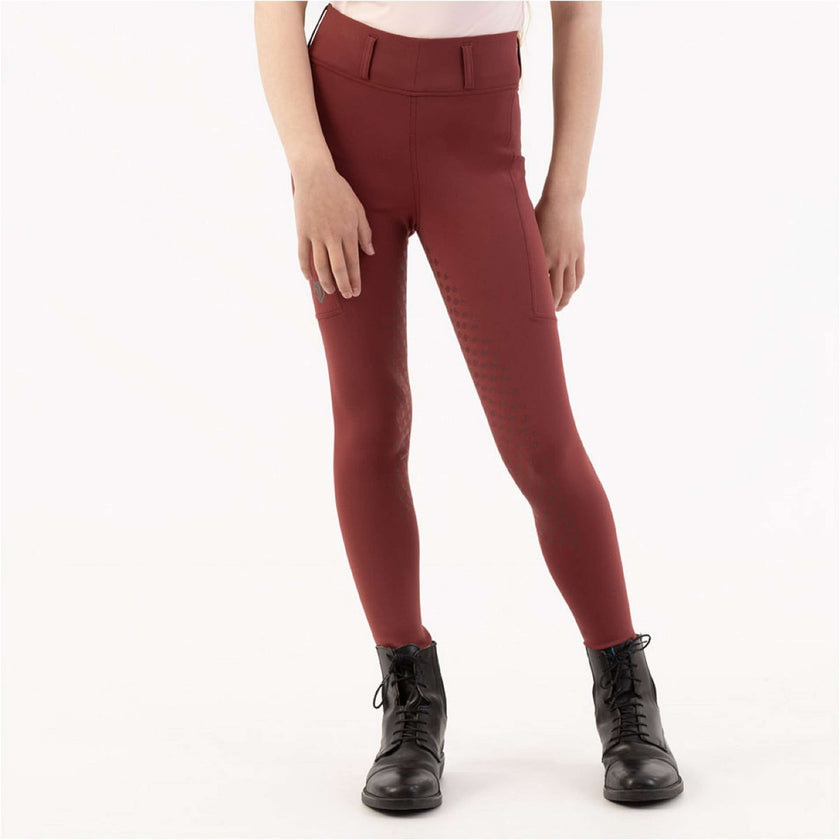 BR Legging d'Équitation Eevolv Kika Kids Full Grip New Maroon BR Legging d'Équitation Eevolv Kika Kids Full Grip New Maroon