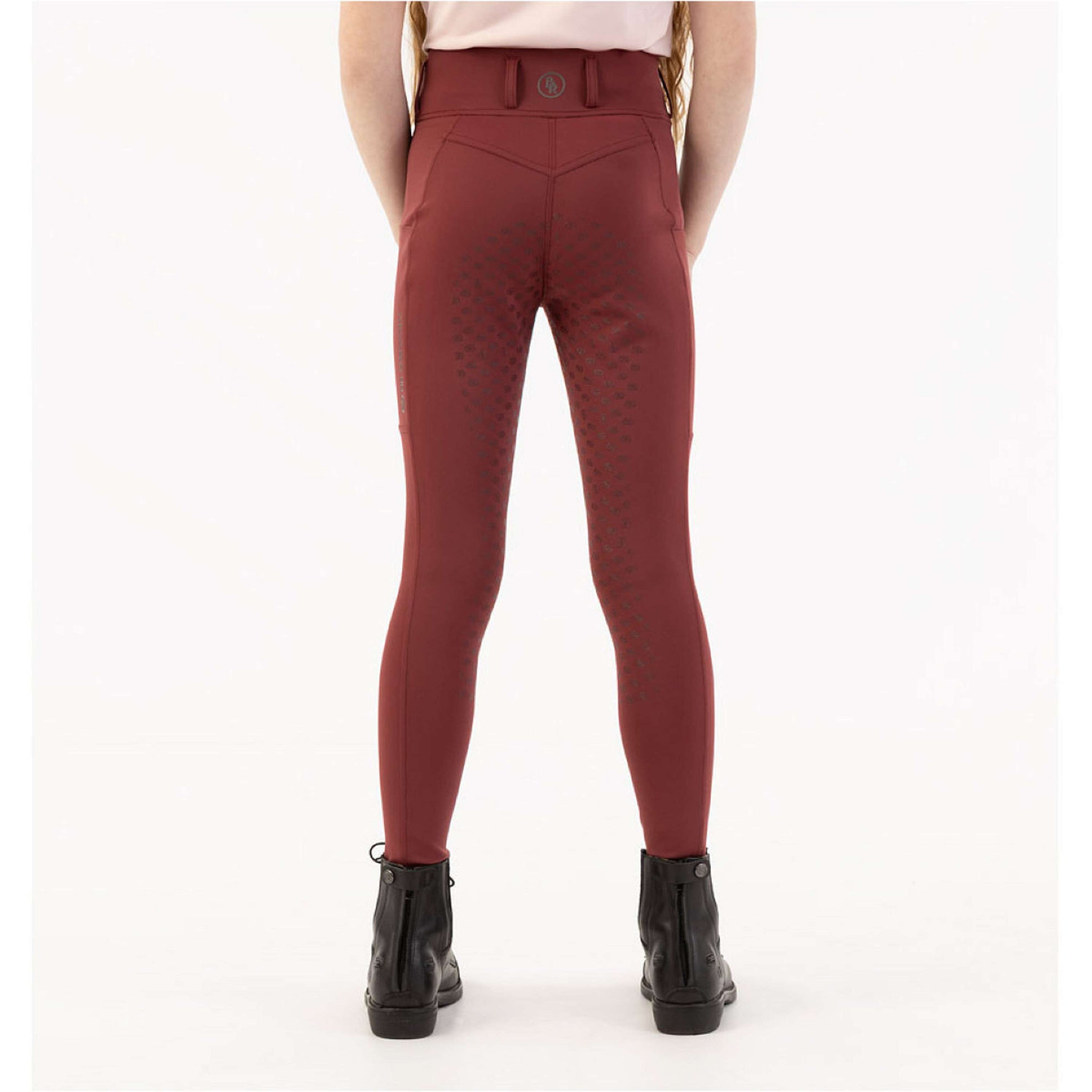 BR Legging d'Équitation Eevolv Kika Kids Full Grip New Maroon BR Legging d'Équitation Eevolv Kika Kids Full Grip New Maroon
