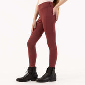 BR Legging d'Équitation Eevolv Kika Kids Full Grip New Maroon
