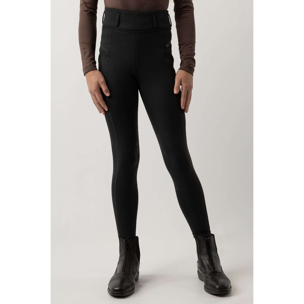 BR Legging d'Équitation Eevolv Lenny Full Grip Enfants Moonless Night