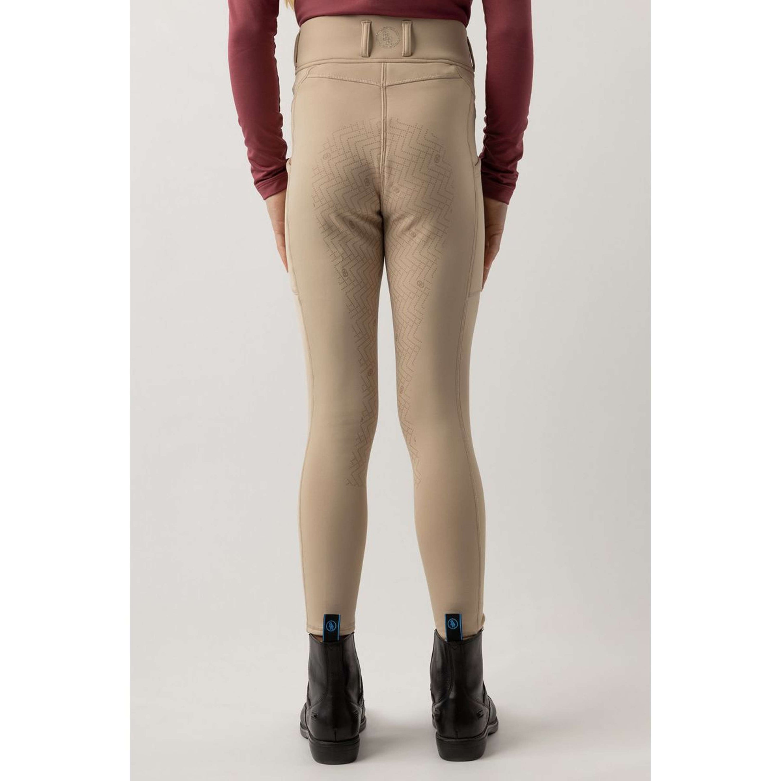 BR Legging d'Équitation Eevolv Lenny Full Grip Enfants Doeskin