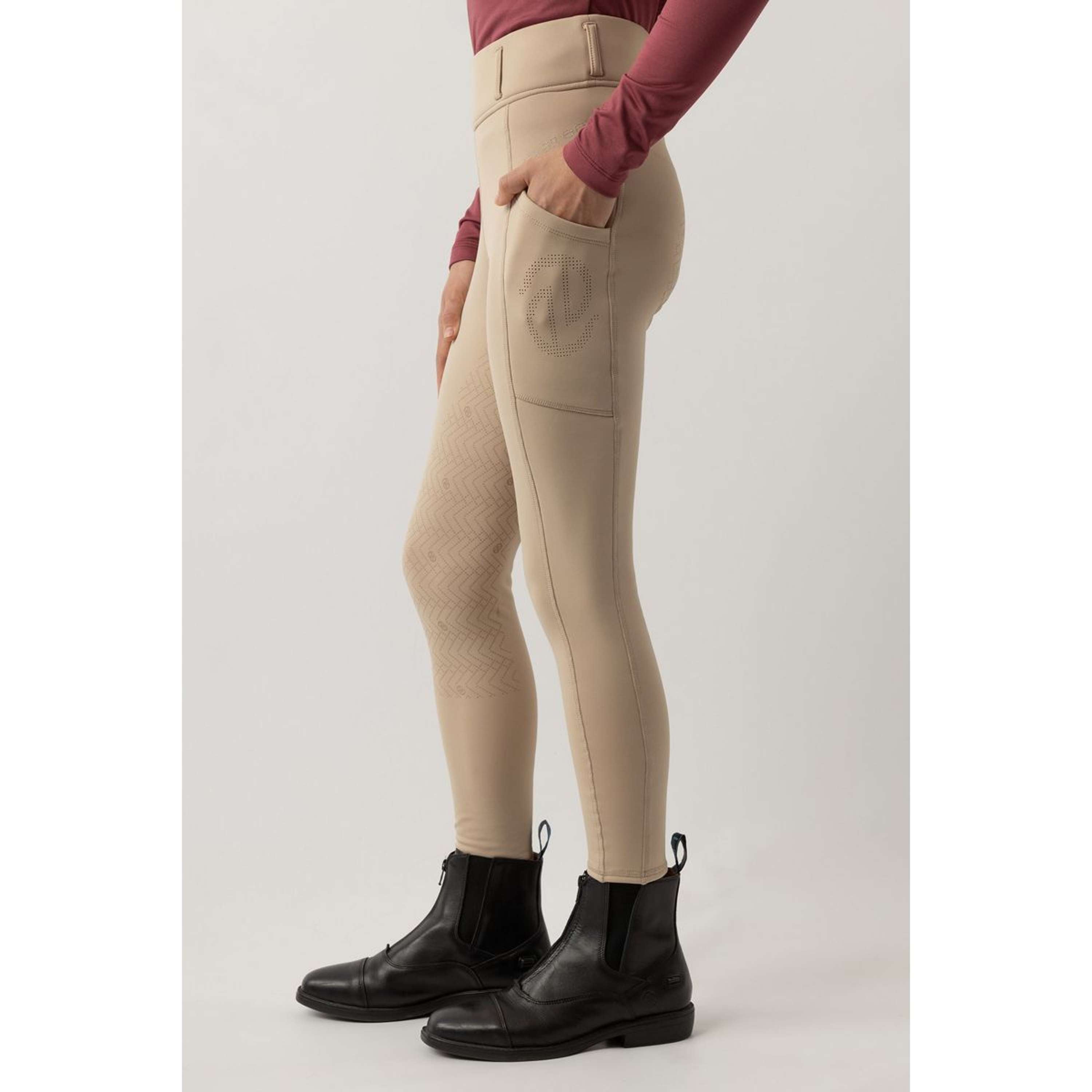 BR Legging d'Équitation Eevolv Lenny Full Grip Enfants Doeskin