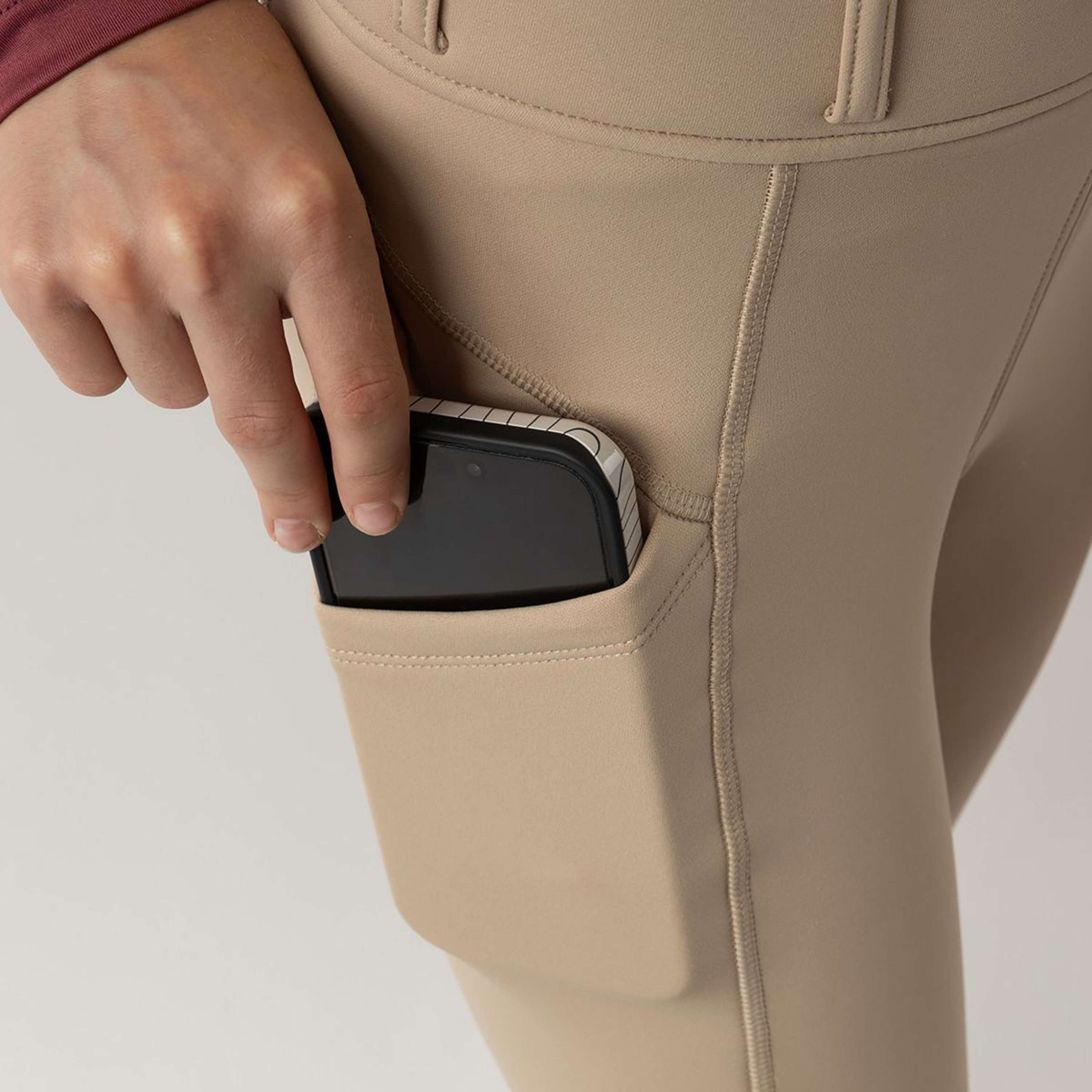 BR Legging d'Équitation Eevolv Lenny Full Grip Enfants Doeskin