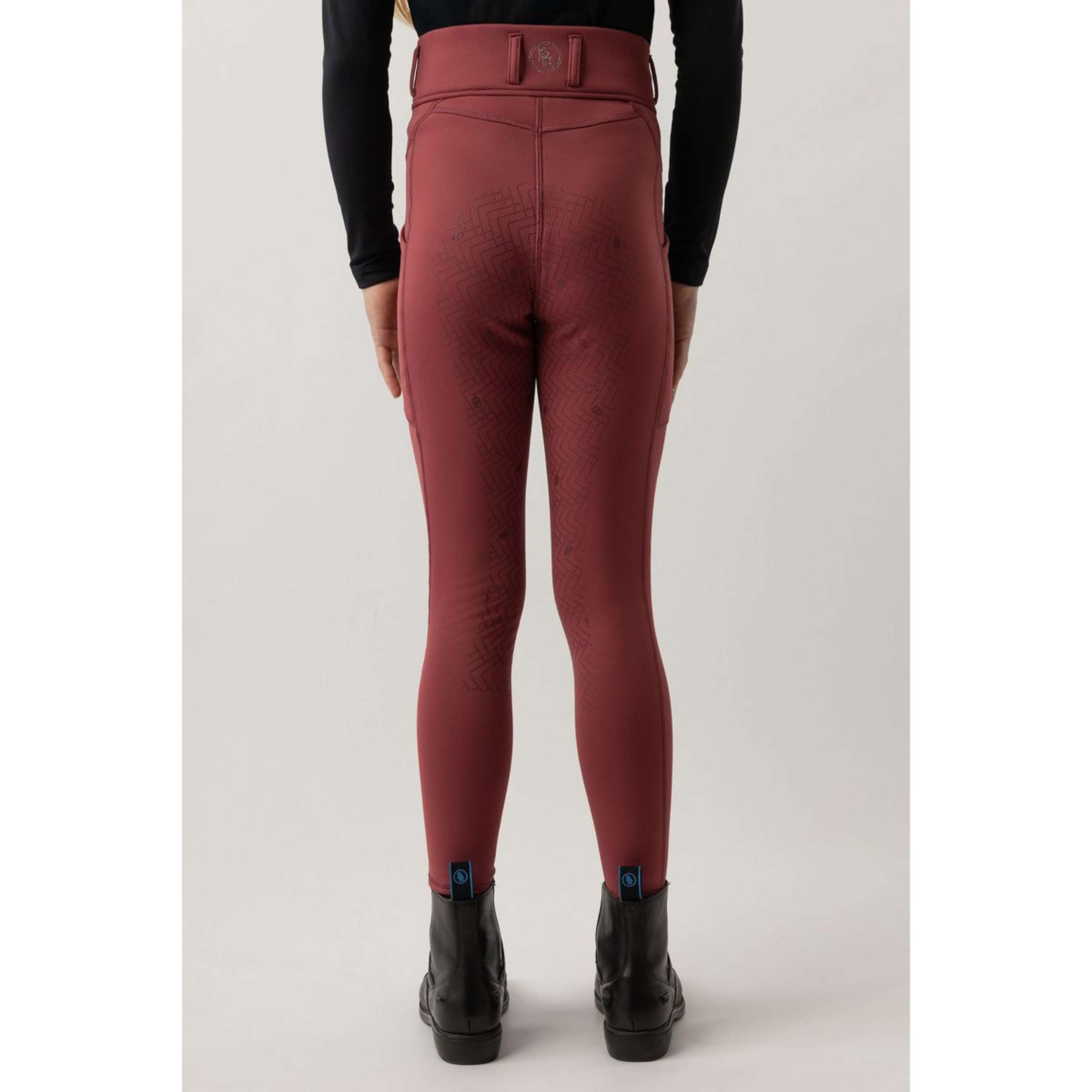 BR Legging d'Équitation Eevolv Lenny Full Grip Enfants Maroon Red BR Legging d'Équitation Eevolv Lenny Full Grip Enfants Maroon Red