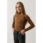 BR Pull à Col Eevolv Linn Enfants Cognac Ochre