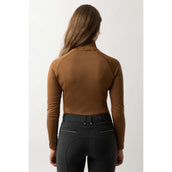 BR Pull à Col Leonel Femme Cognac Ochre
