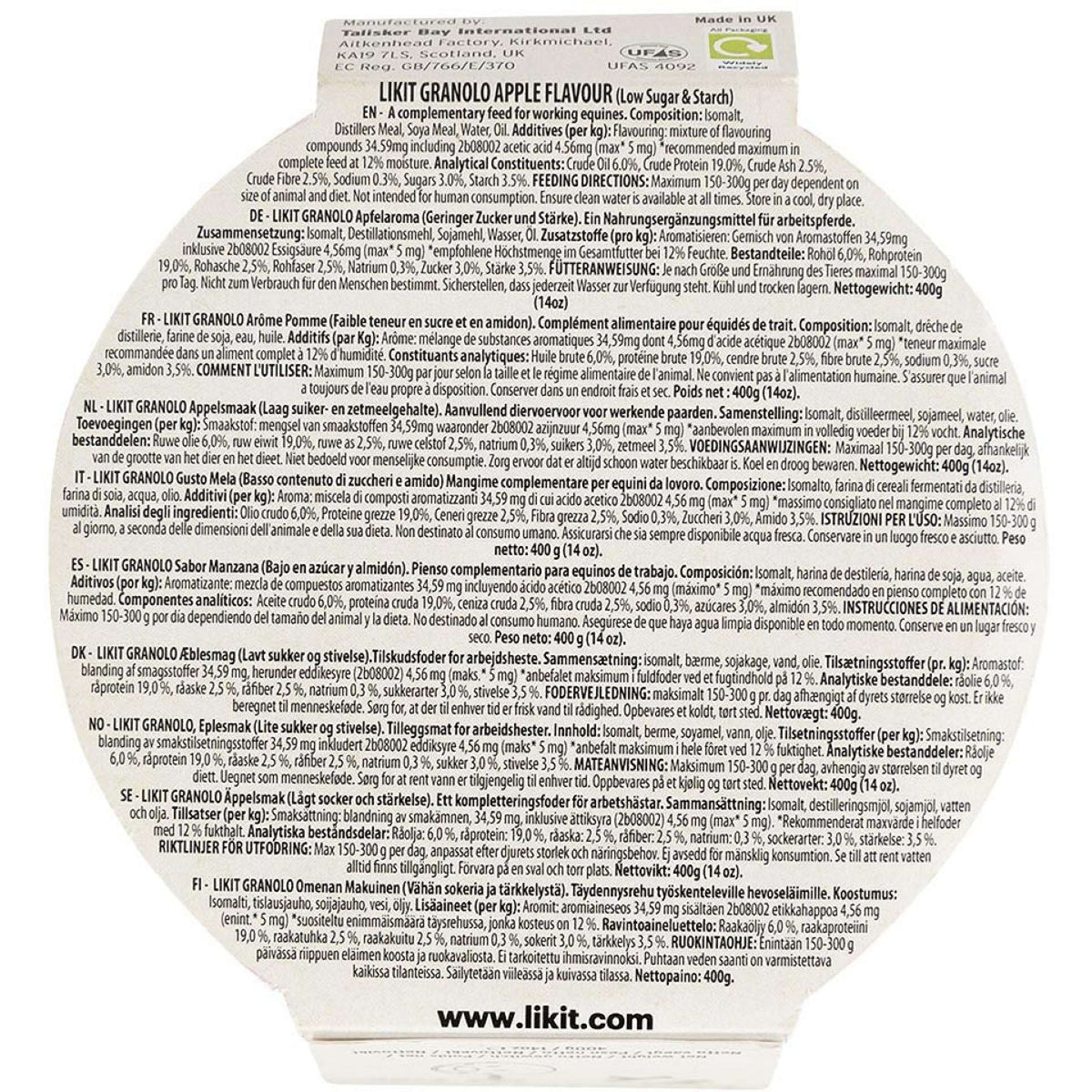 Likit Lickstone Round GranoLo Apple