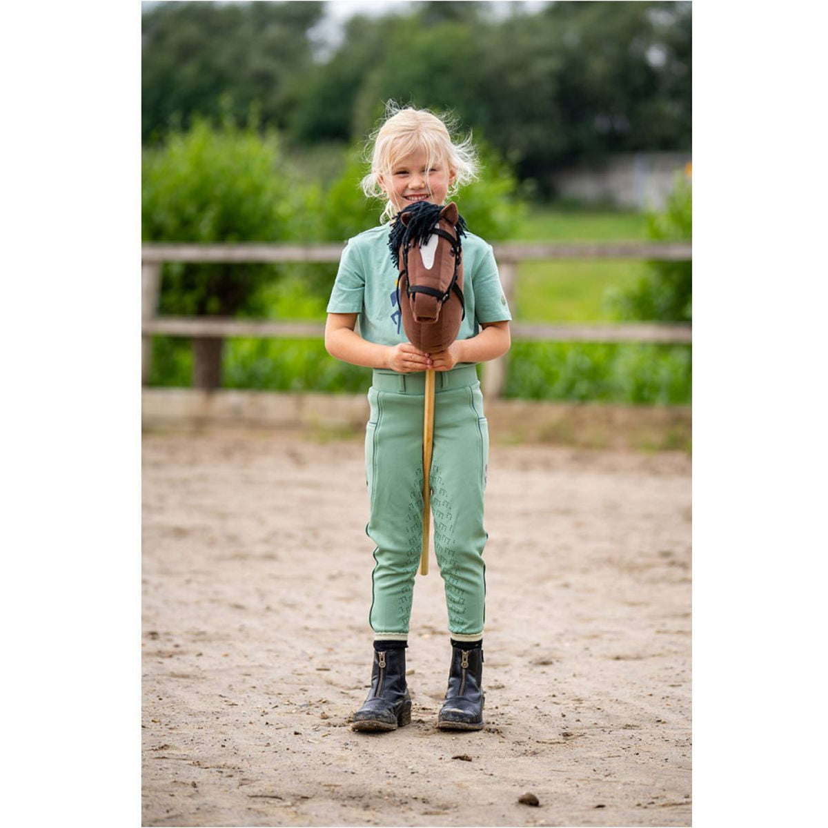 BR Mini Horse Hobby Horse à Roulettes Marron
