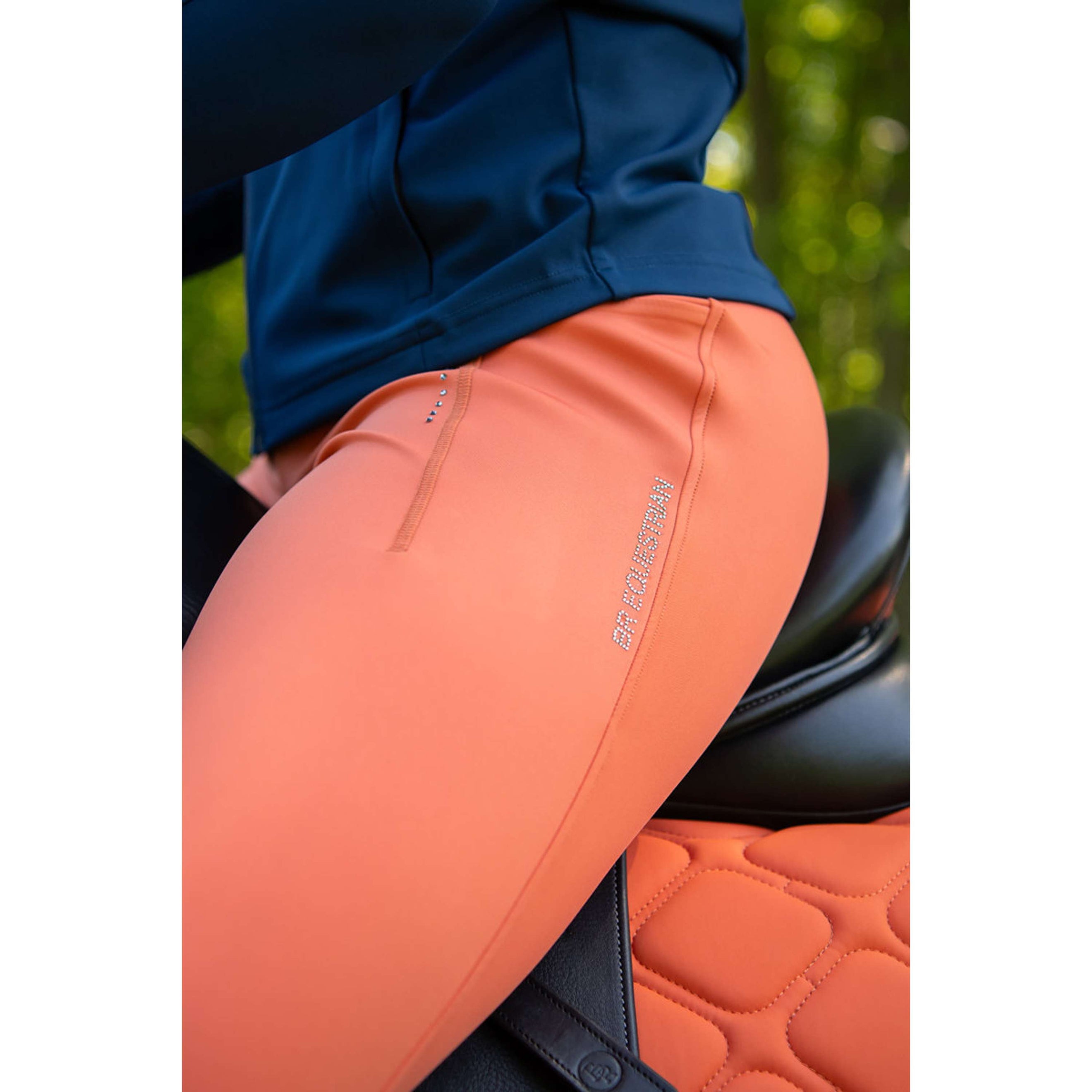 BR Legging d'Équitation Kimore Full Grip Mecca Orange