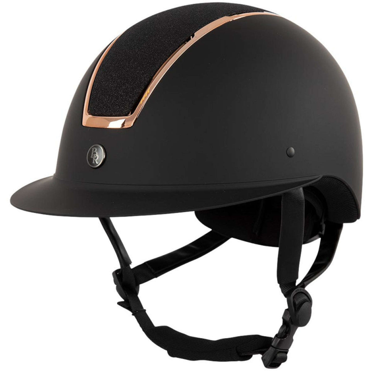 BR Bombe d’Équitation Omega Painted Glitter noir/Rose