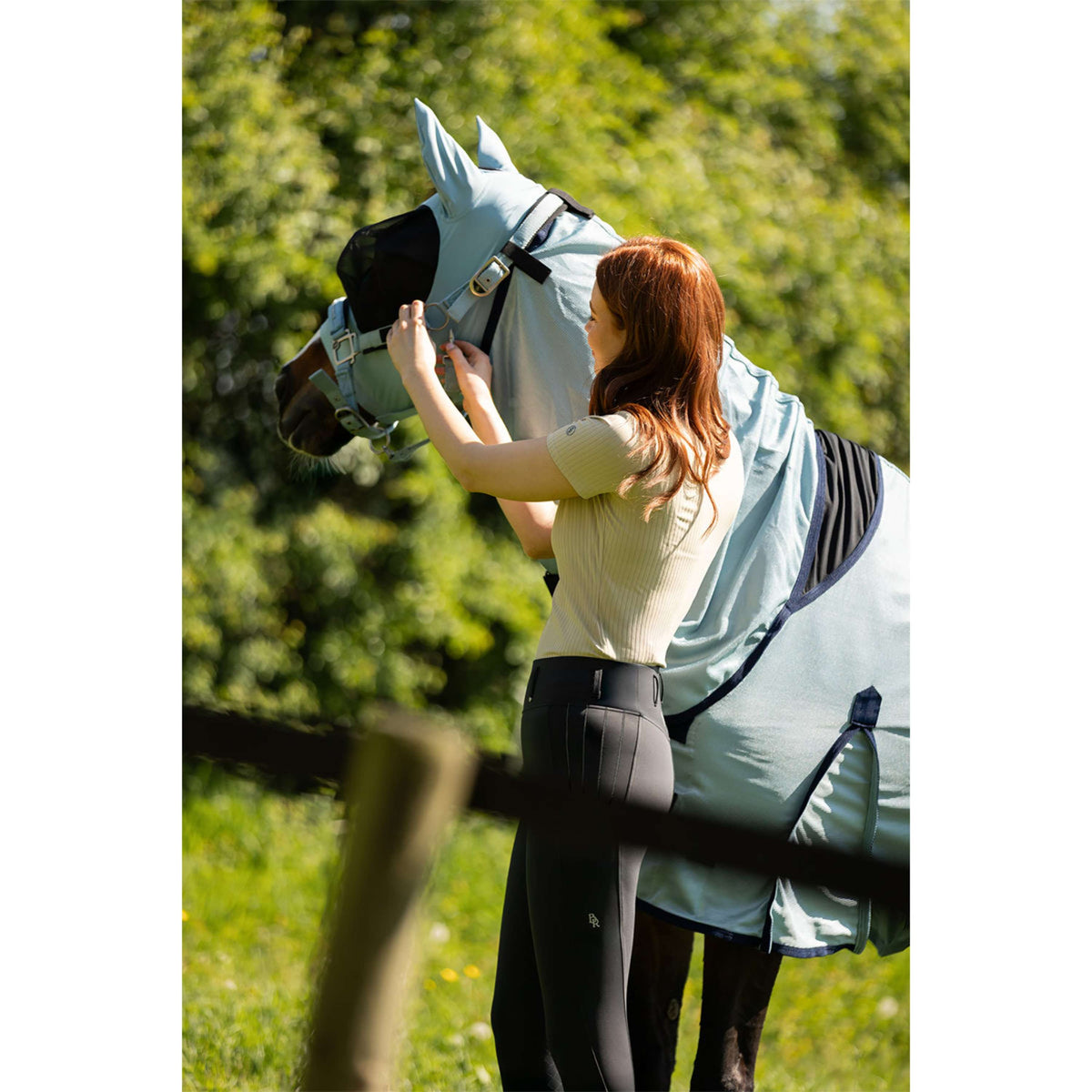 BR Couverture Anti-Mouches SS26 avec Cou Fixe Tourmaline