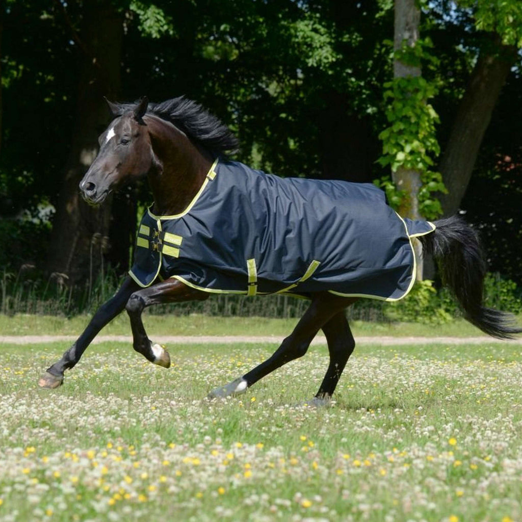 Bucas Oasis Turnout Neck 100g Dark Grey/Lime