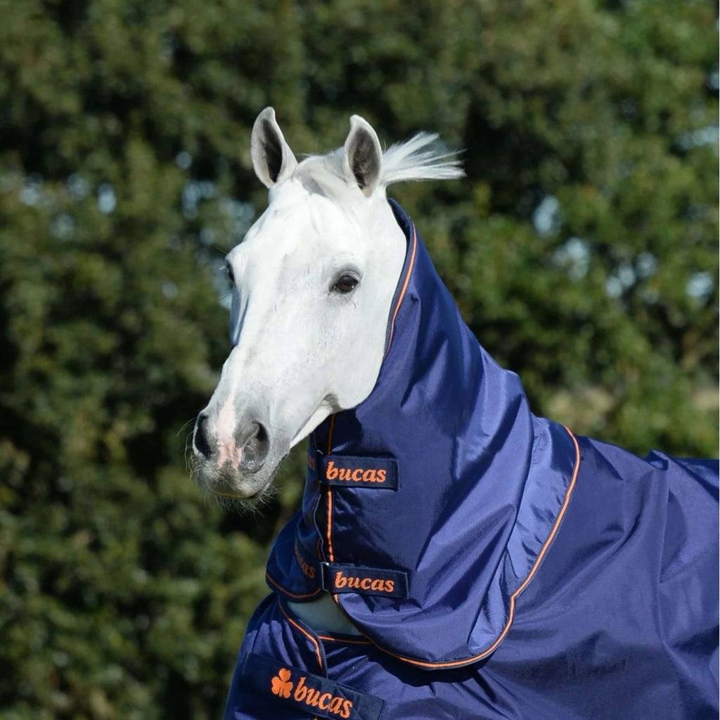Bucas Therapy Turnout Neck Bleu Marine/Orange