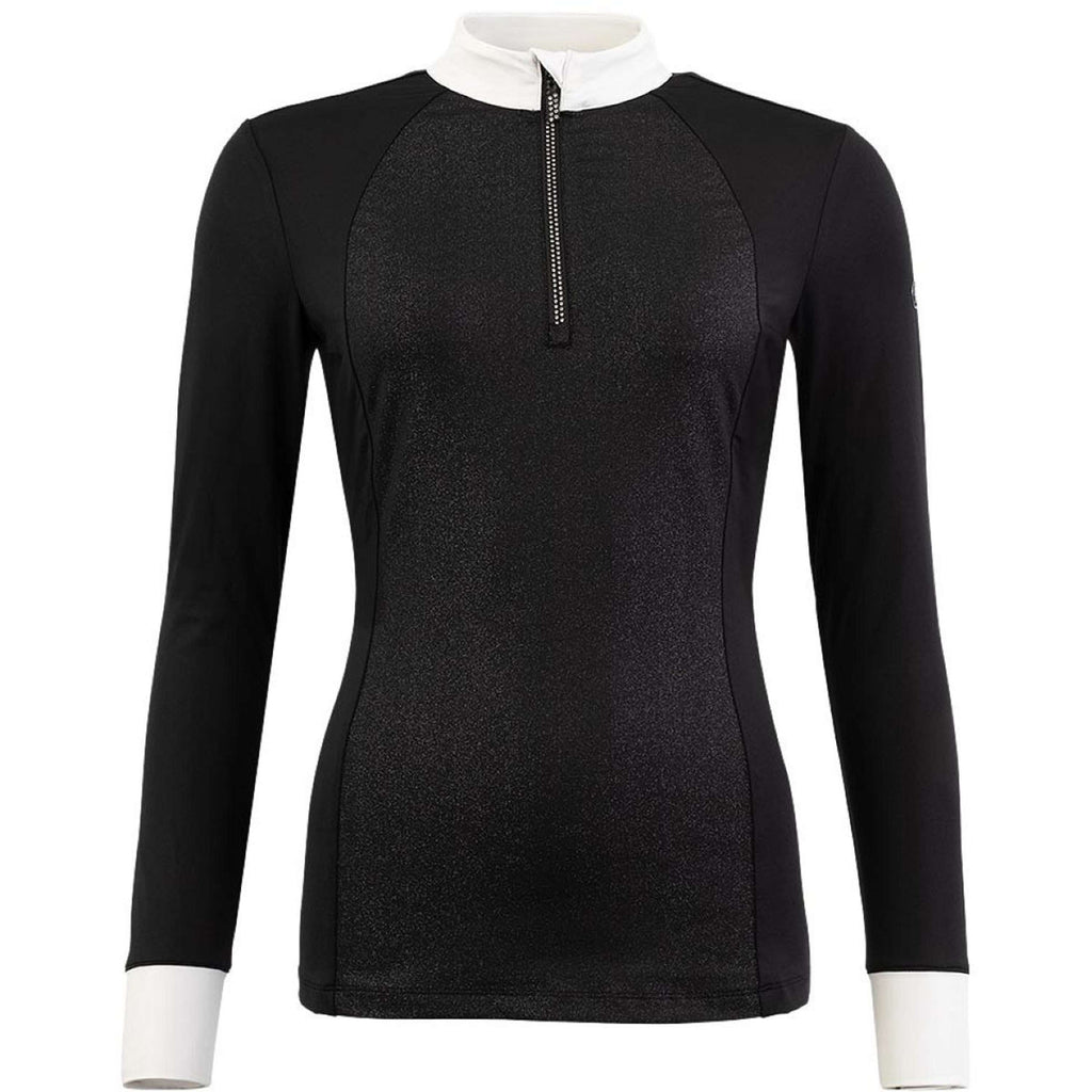 BR T-shirt de Concours Maglie Femme Noir