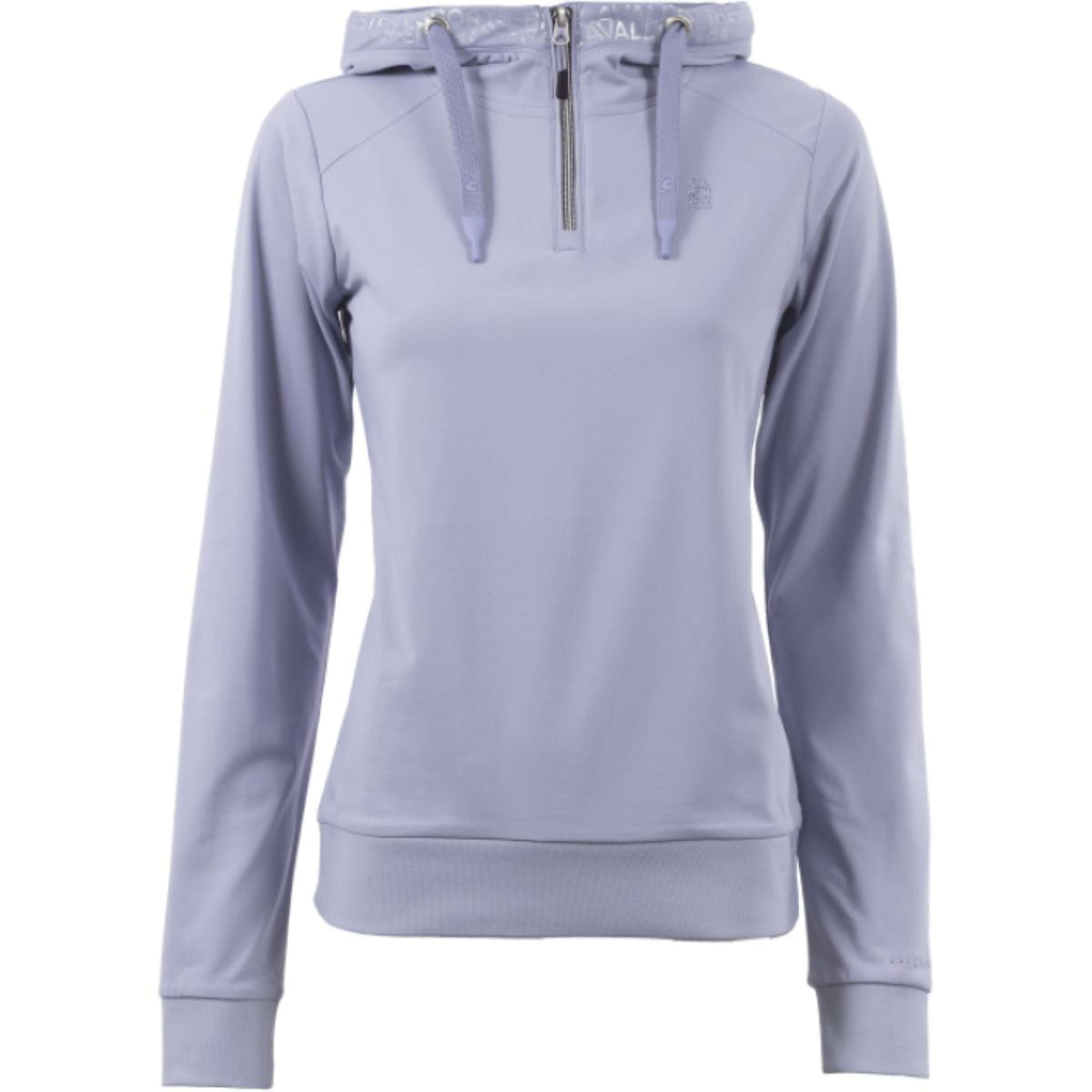 Cavallo Pull col Hoodie Fae Sporty avec Short Zip Femmes Blue Violet