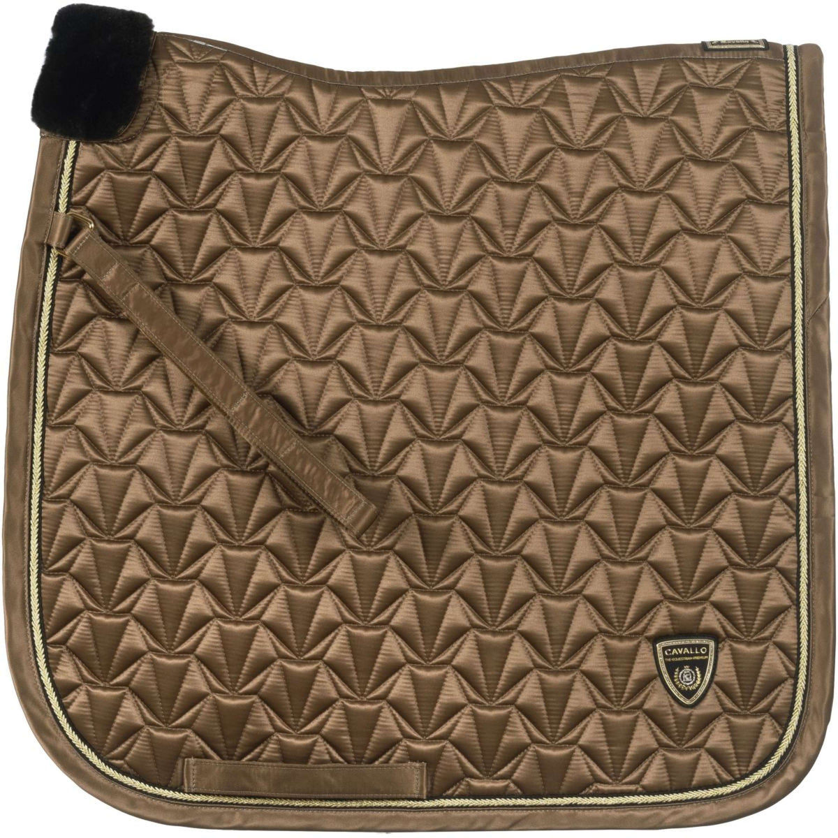 Cavallo Premium Capsule Tapis de Selle CavalLyana Dressage Dark Caramel