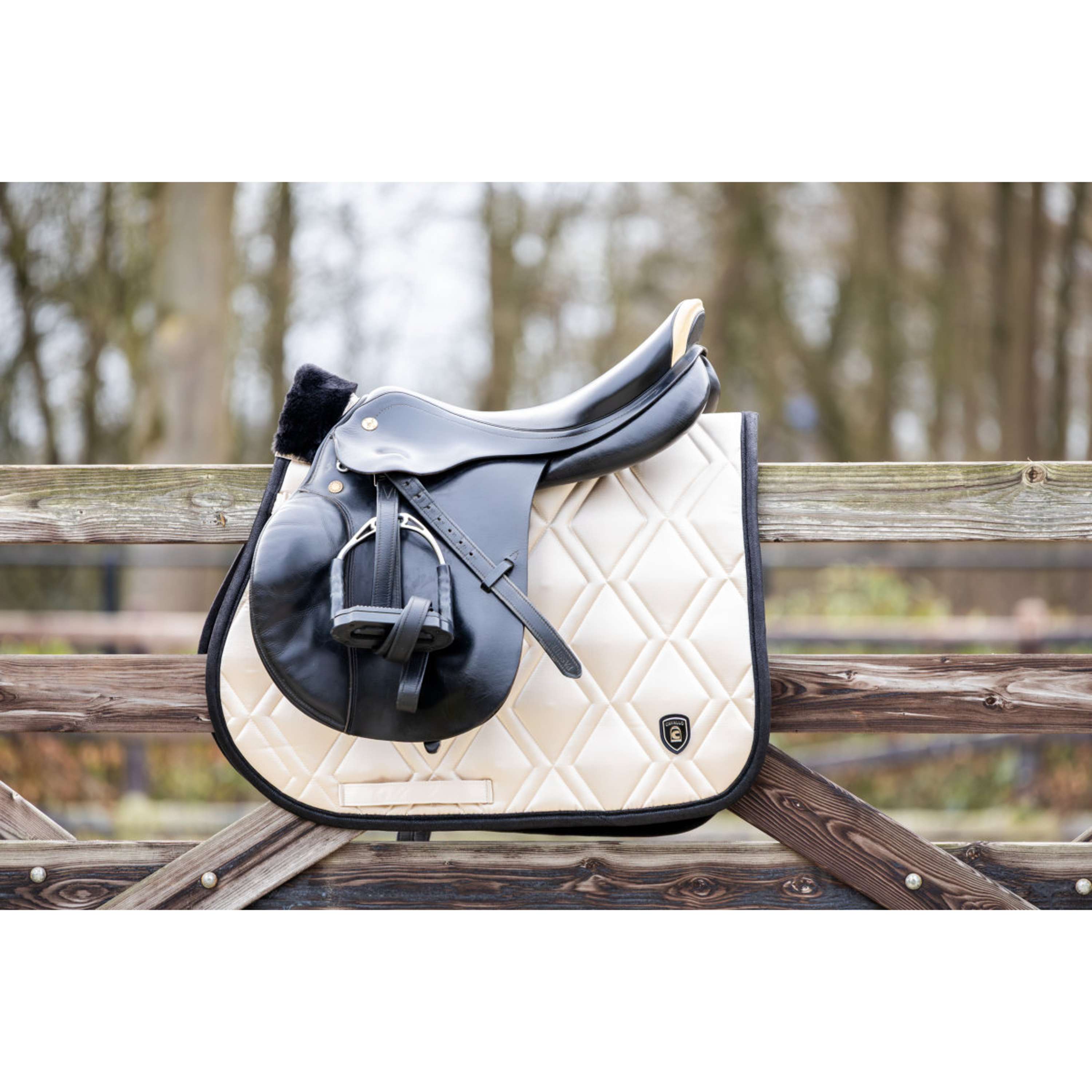 Cavallo Tapis de Selle Cavallune Polyvalent Vanille