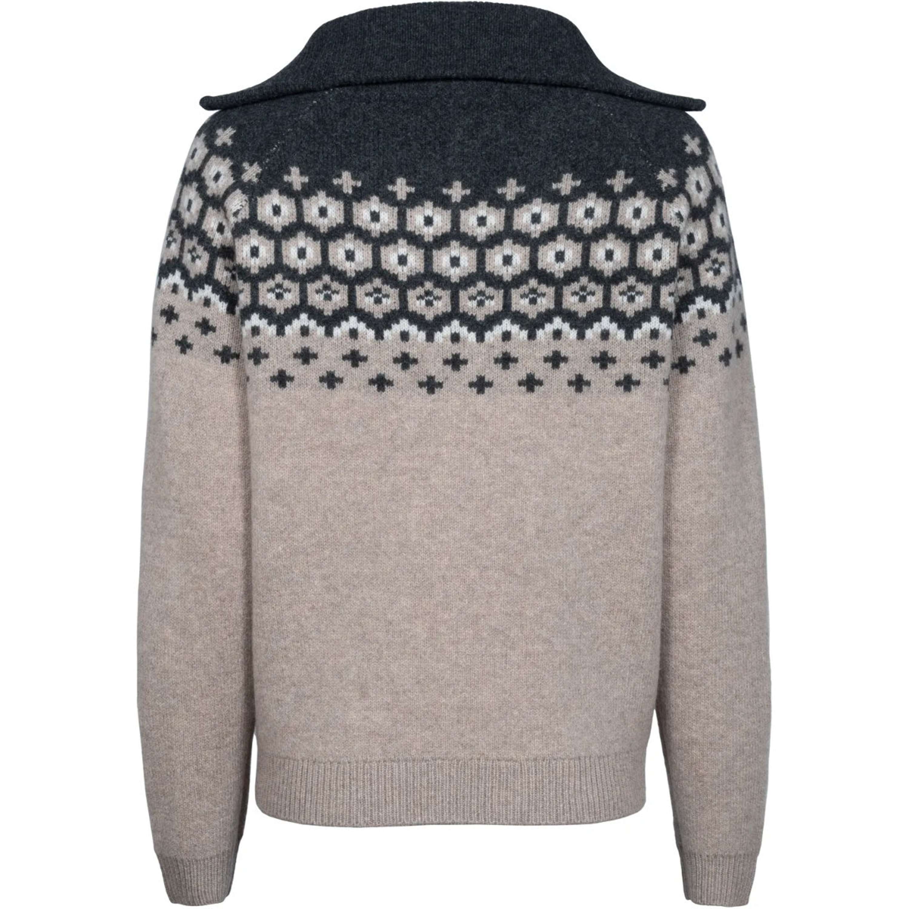 Cavallo Pullover Cavalleara avec Fermeture Éclair Peanut
