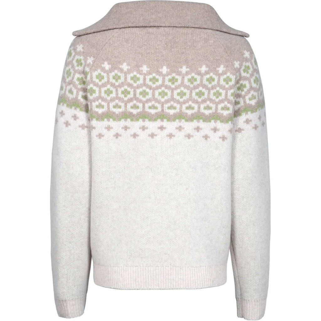 Cavallo Pullover Cavalleara avec Fermeture Éclair Vanille