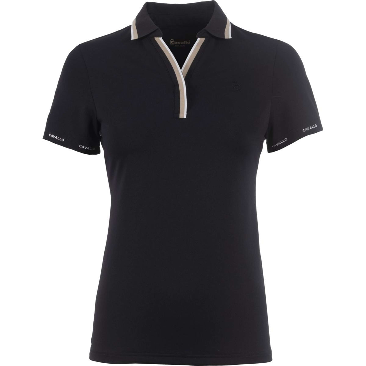 Cavallo Polo CavalPique V-Neck Noir