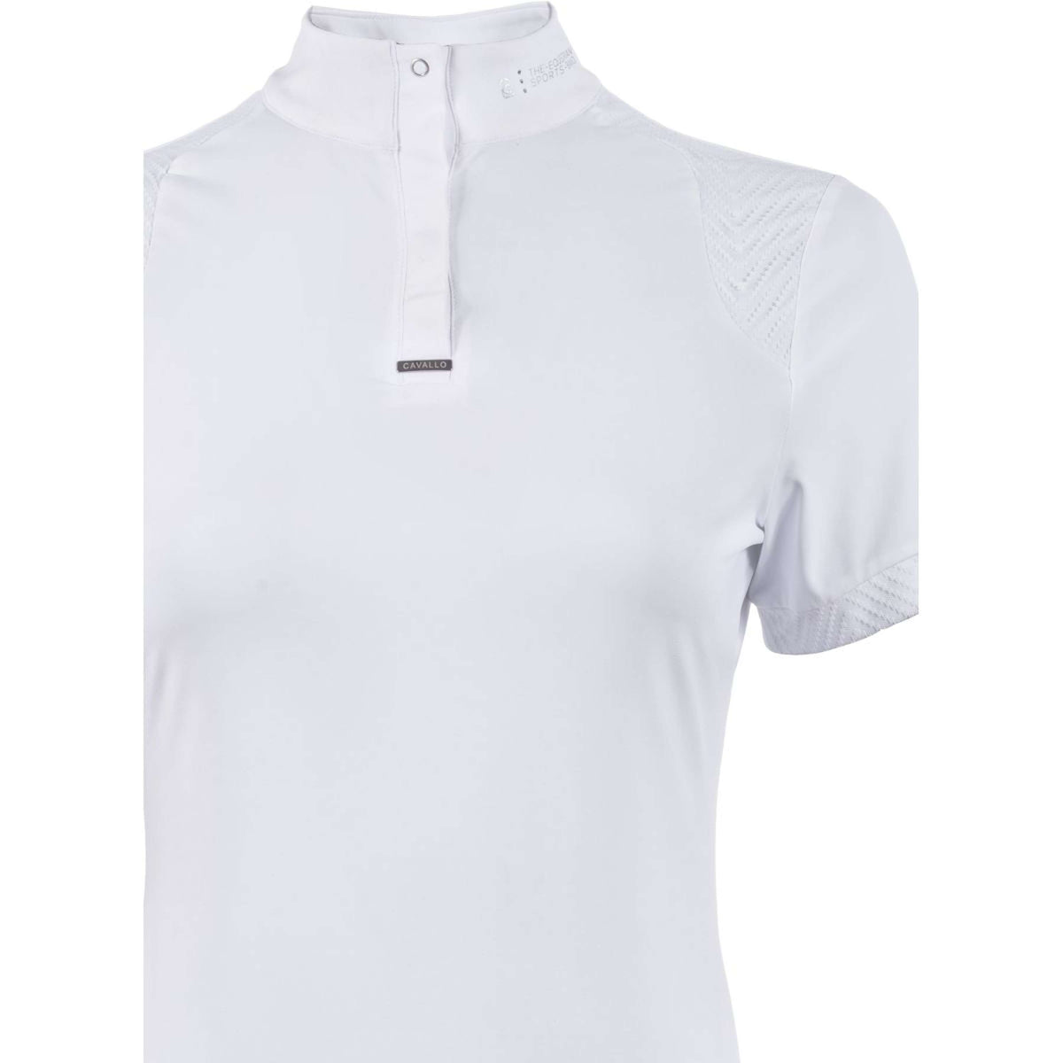 Cavallo T-shirt de Concours Caval Halfzip Blanc