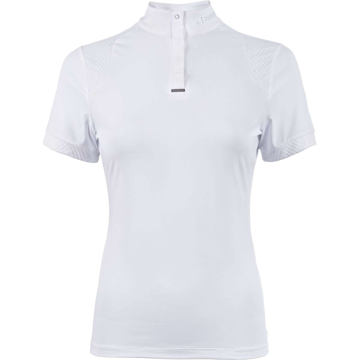 Cavallo T-shirt de Concours Caval Halfzip Blanc