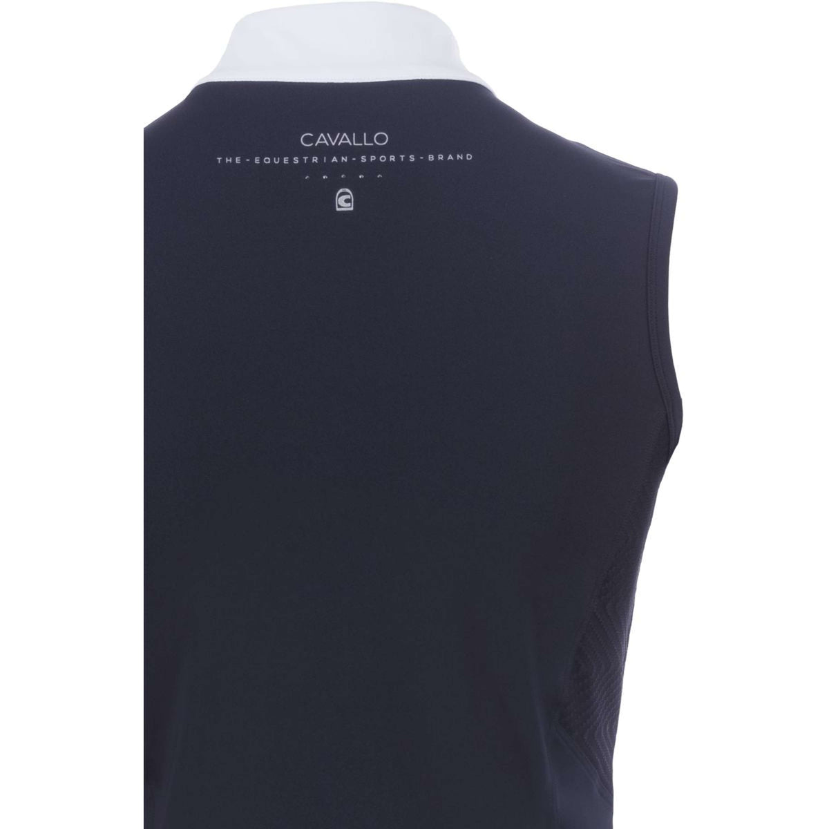 Cavallo T-shirt de Concours CavalHalfzip Sans Manche Bleu Foncé