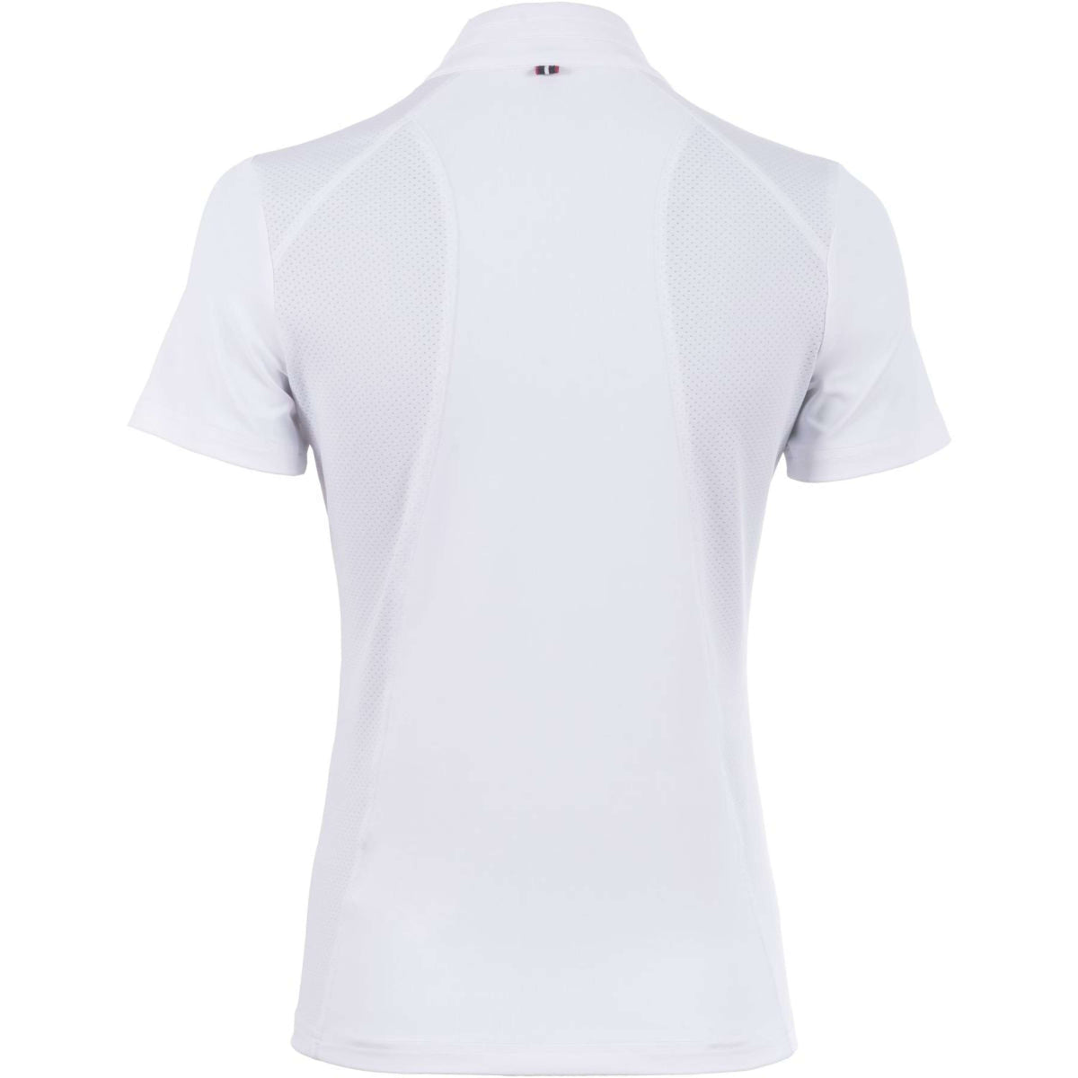 Cavallo T-shirt de Concours Caval Halfzip Mesh Blanc